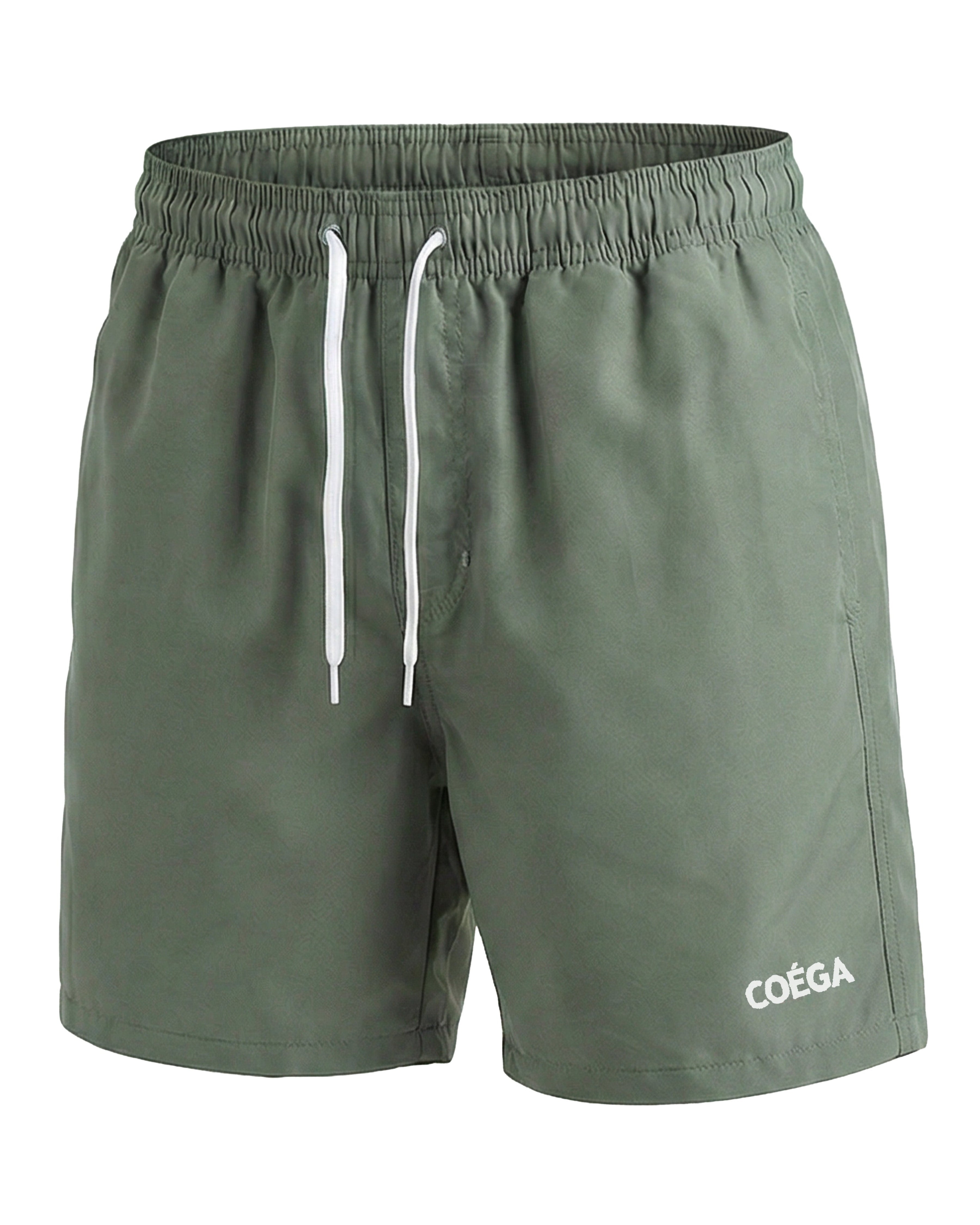 Mens Leafy 16 Inch Solid Watershorts