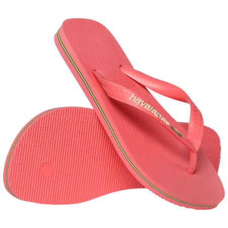 Kids Brasil Logo Flip Flops