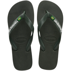 Mens Brasil Logo Flip Flop