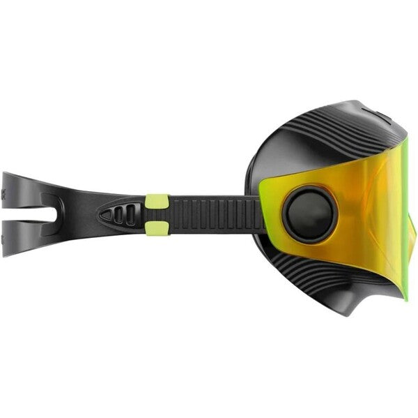 Defy Ultra Black Yellow Swim Mask