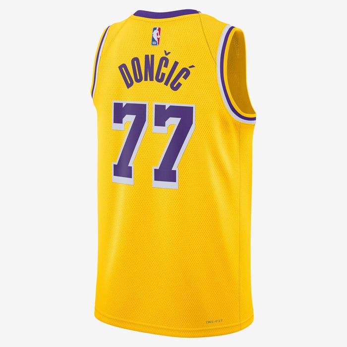 Mens LA Lakers Luka Doncic Icon Replica Jersey