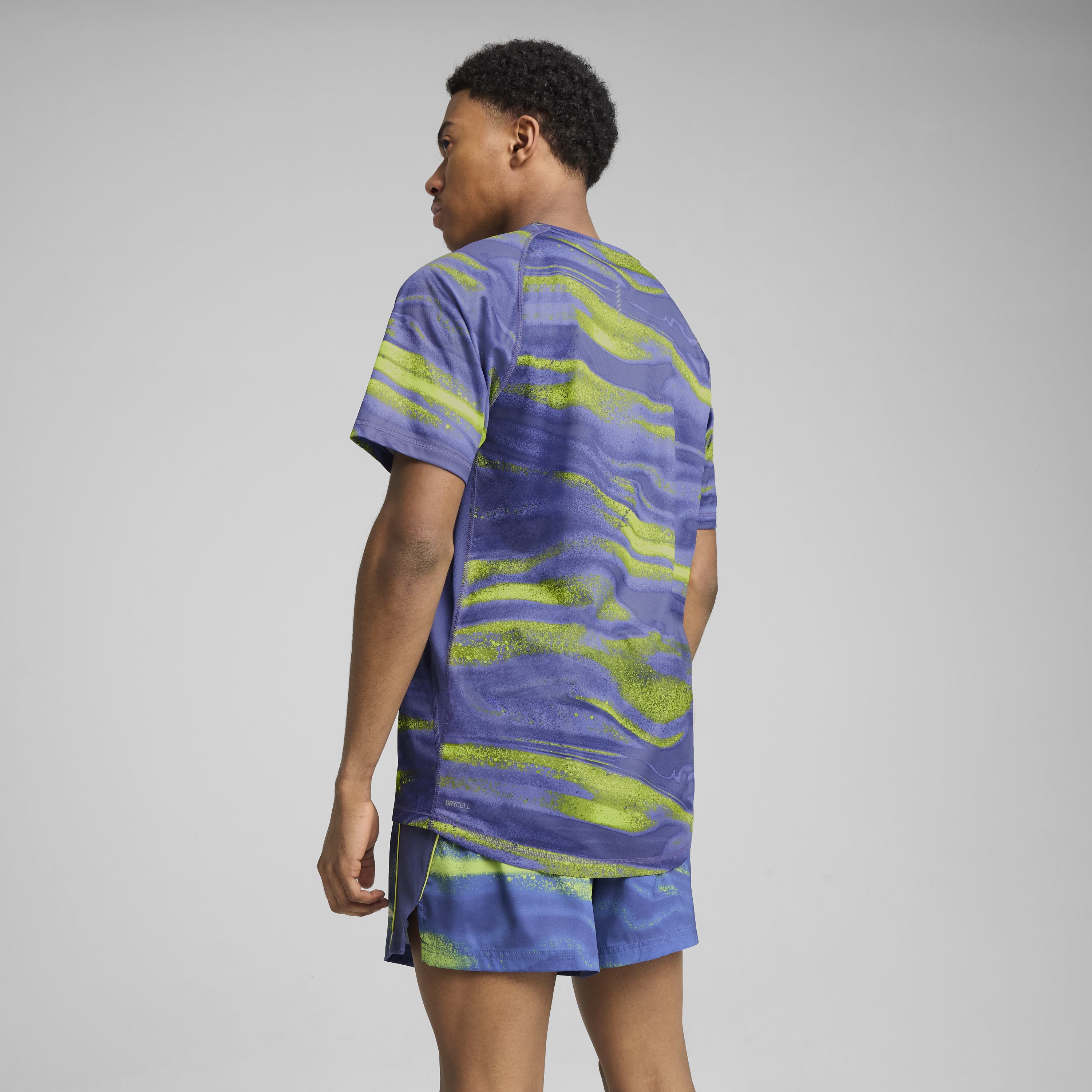 Mens Run Velocity Printed Short Sleeve T-Shirt