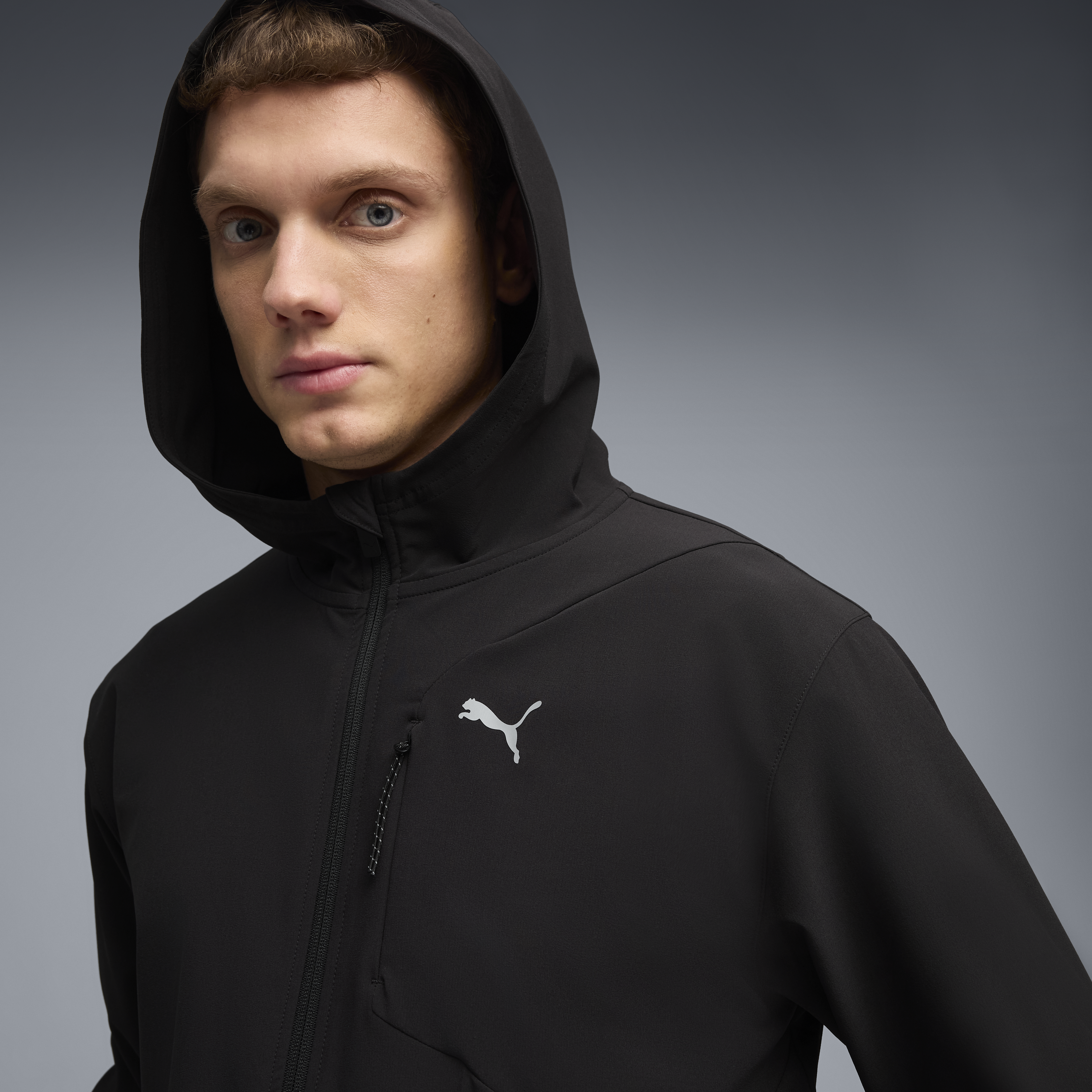 Mens Powertrain stretch woven Full Zip Jacket