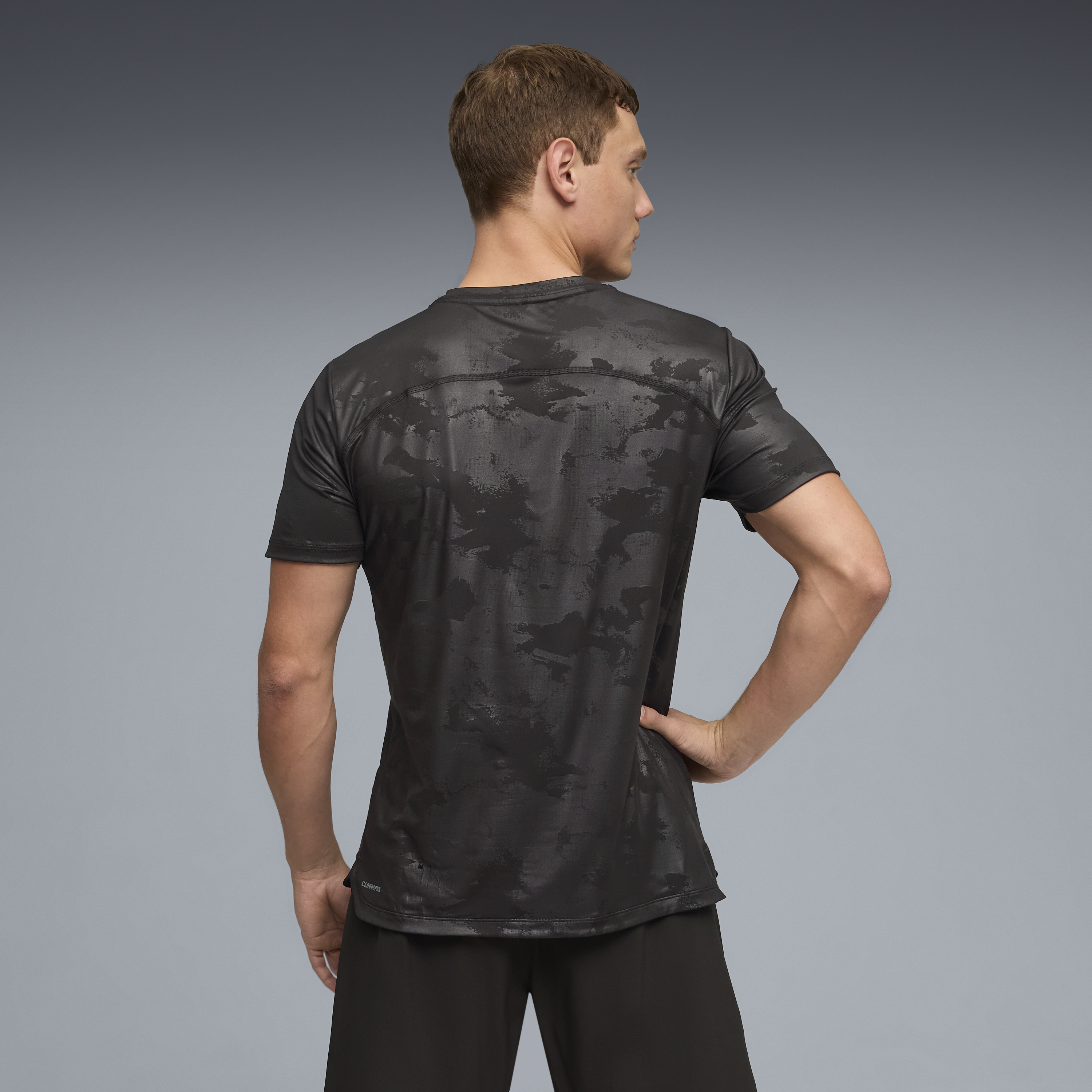 Mens CloudSpun Embossed Short Sleeve T-Shirt