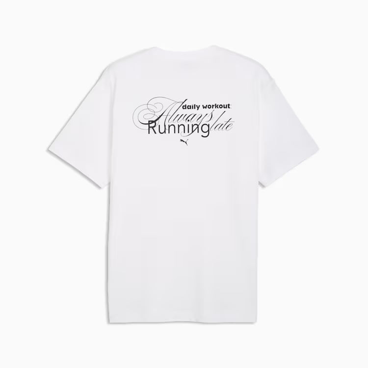 Mens Run Slogan Graphic Short Sleeve T-Shirt