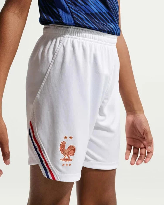 Junior France FFF Home 25/26 Replica Shorts