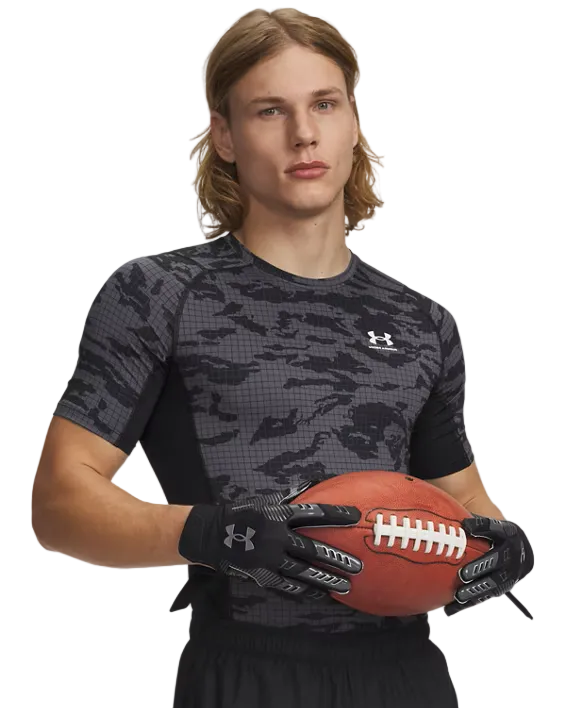 Mens Heatgear Printed Compression Short Sleeve Top