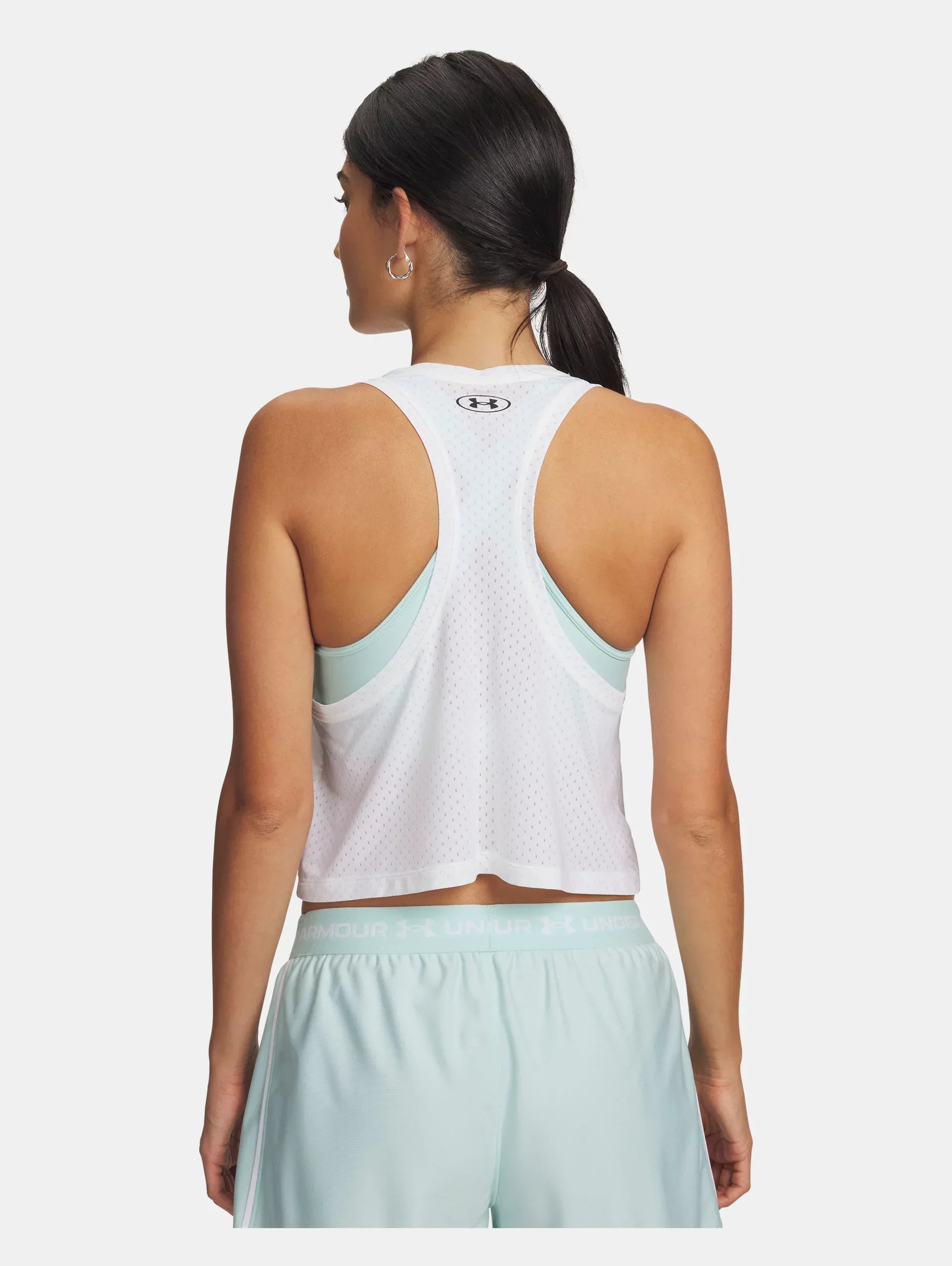 Womens Mesh Crop Tank