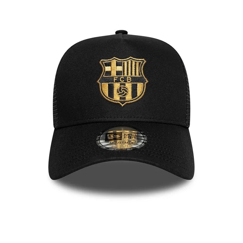FC Barcelona Gold Trucker Adjustable Cap