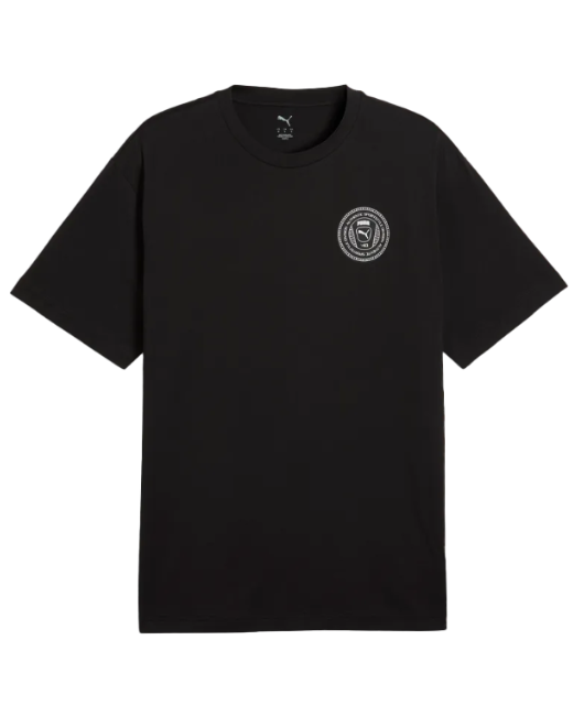 Mens Graphics Relaxed Badge Logo Short Sleeve T-Shirt