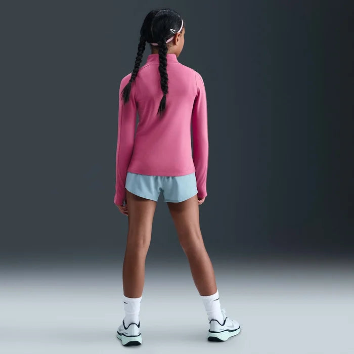 Junior Girls Dri Fit Long Sleeve Half Zip