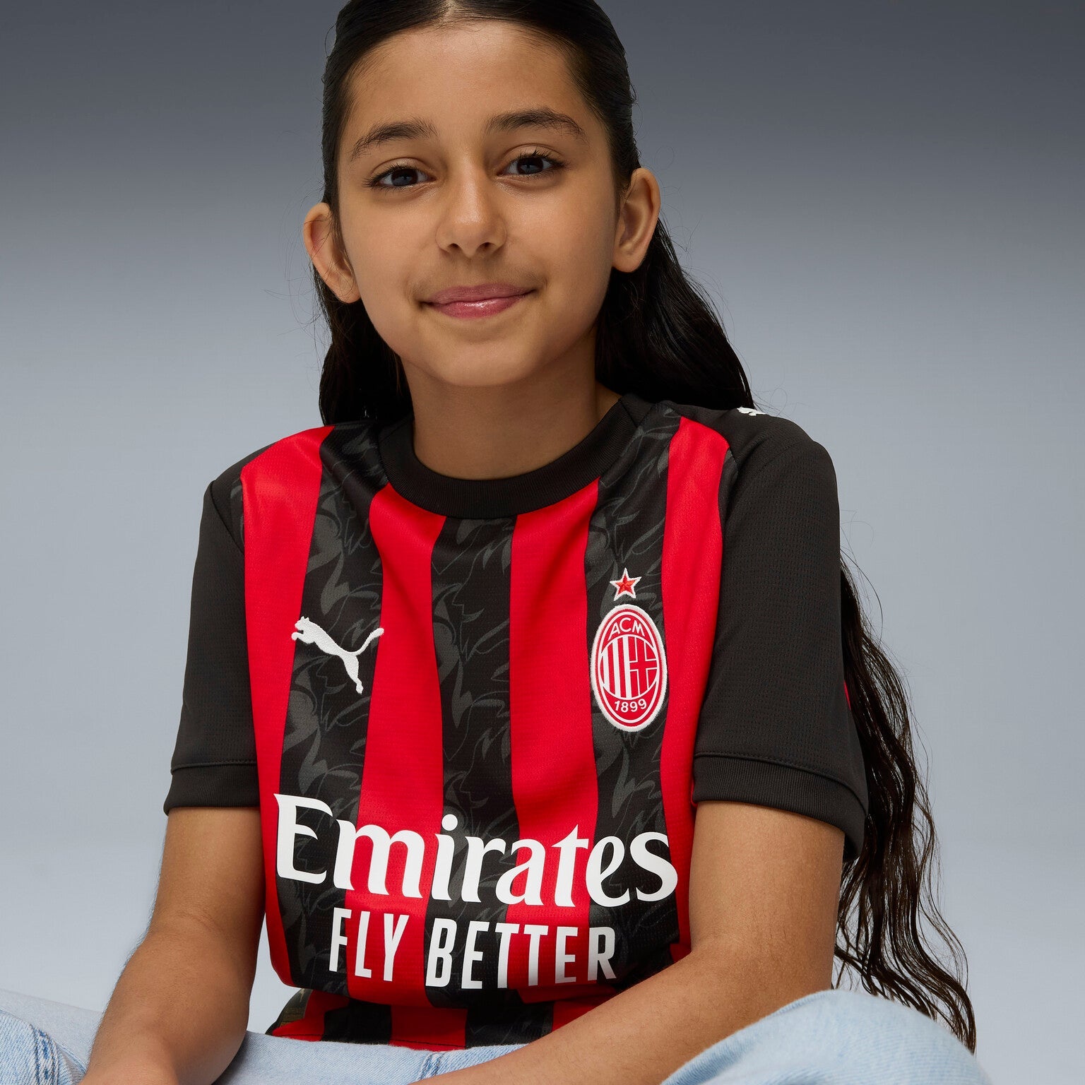 Junior Ac Milan Home Replica Jersey