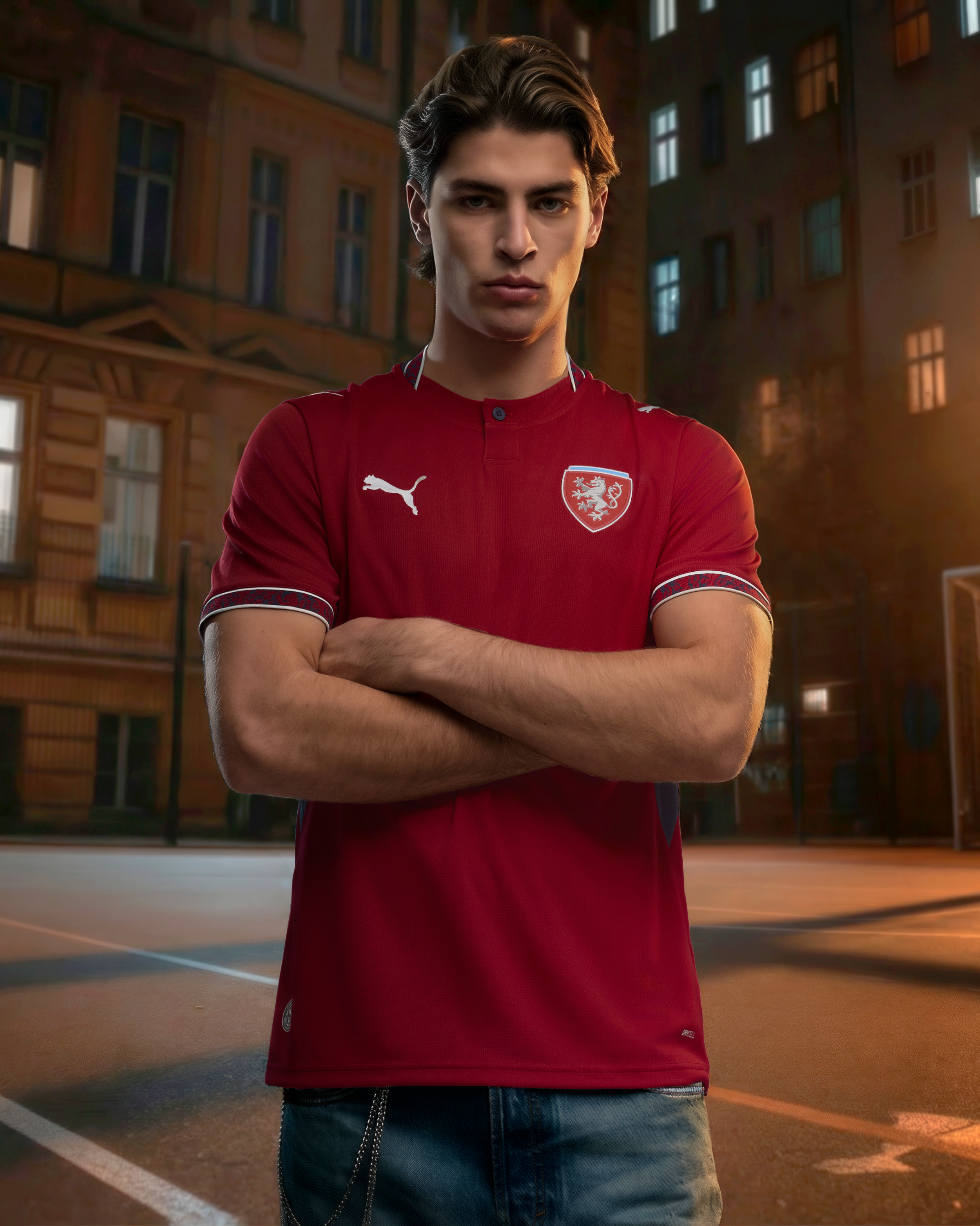 Mens Czech Republic FACR Home 25/26 Replica Jersey