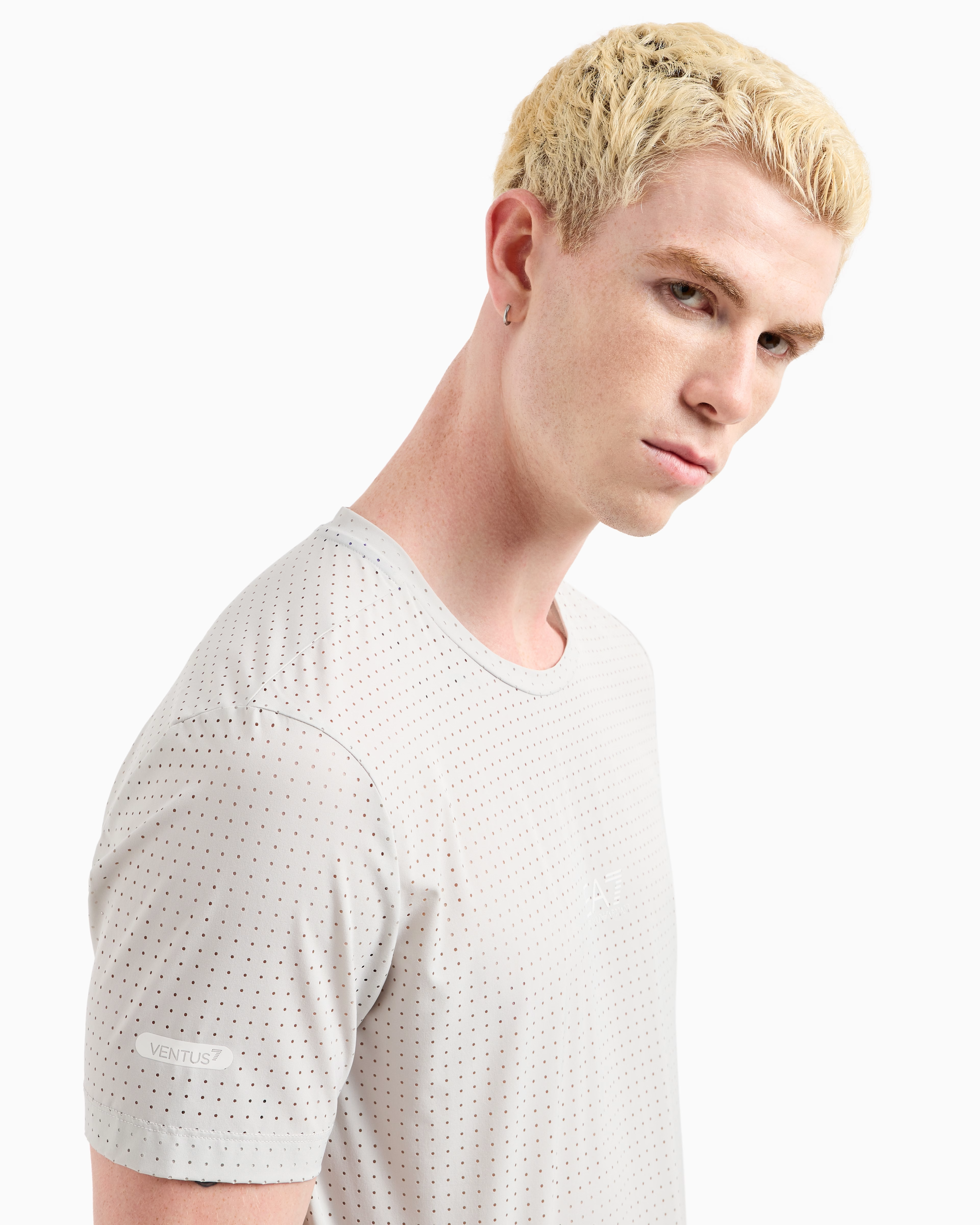 Mens Ventus7 Performance Perforated Short Sleeve T-Shirt