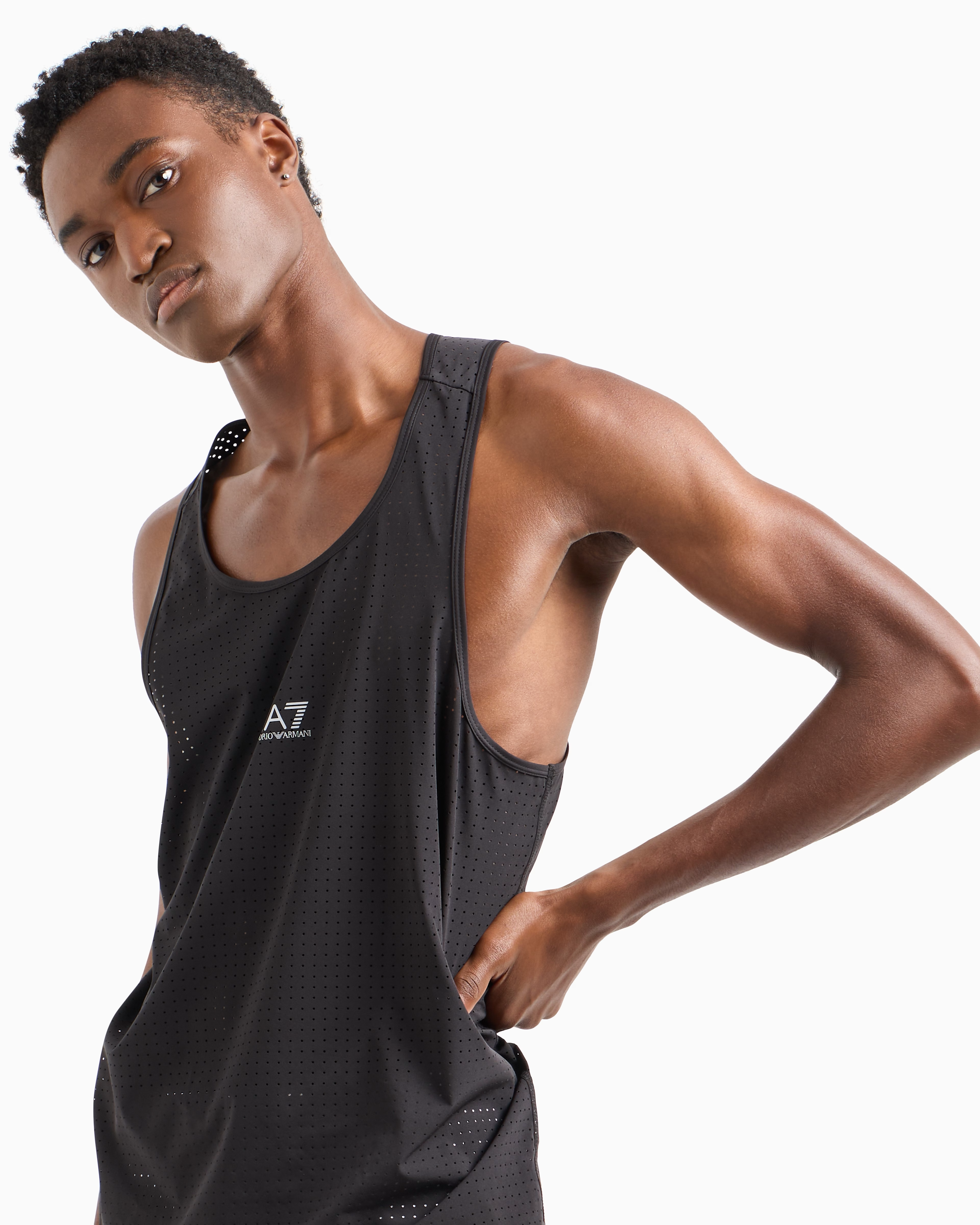 Mens Ventus7 Perforated Performance Tank
