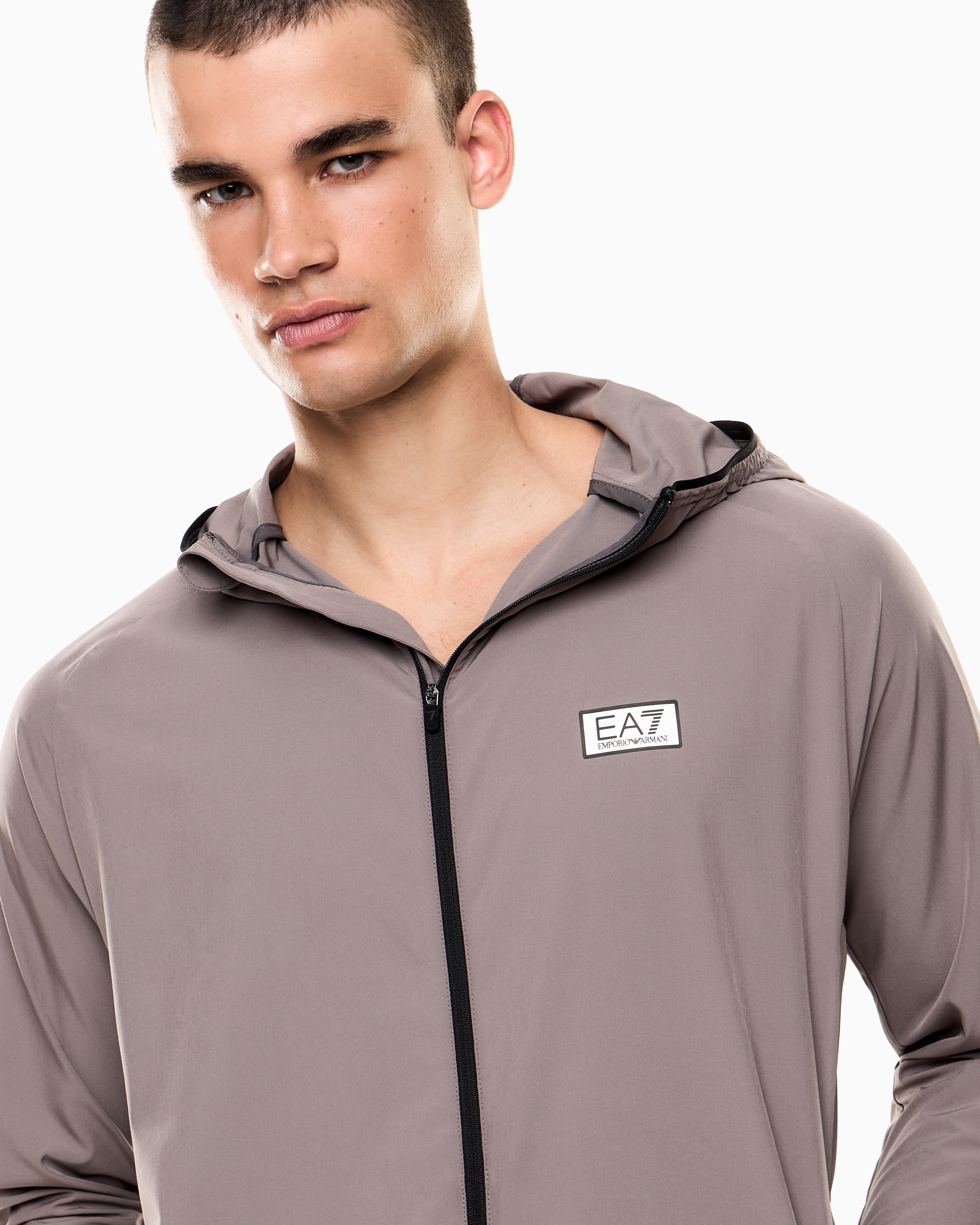Mens Ventus7 LightWeight Full Zi p Hooded Jacket