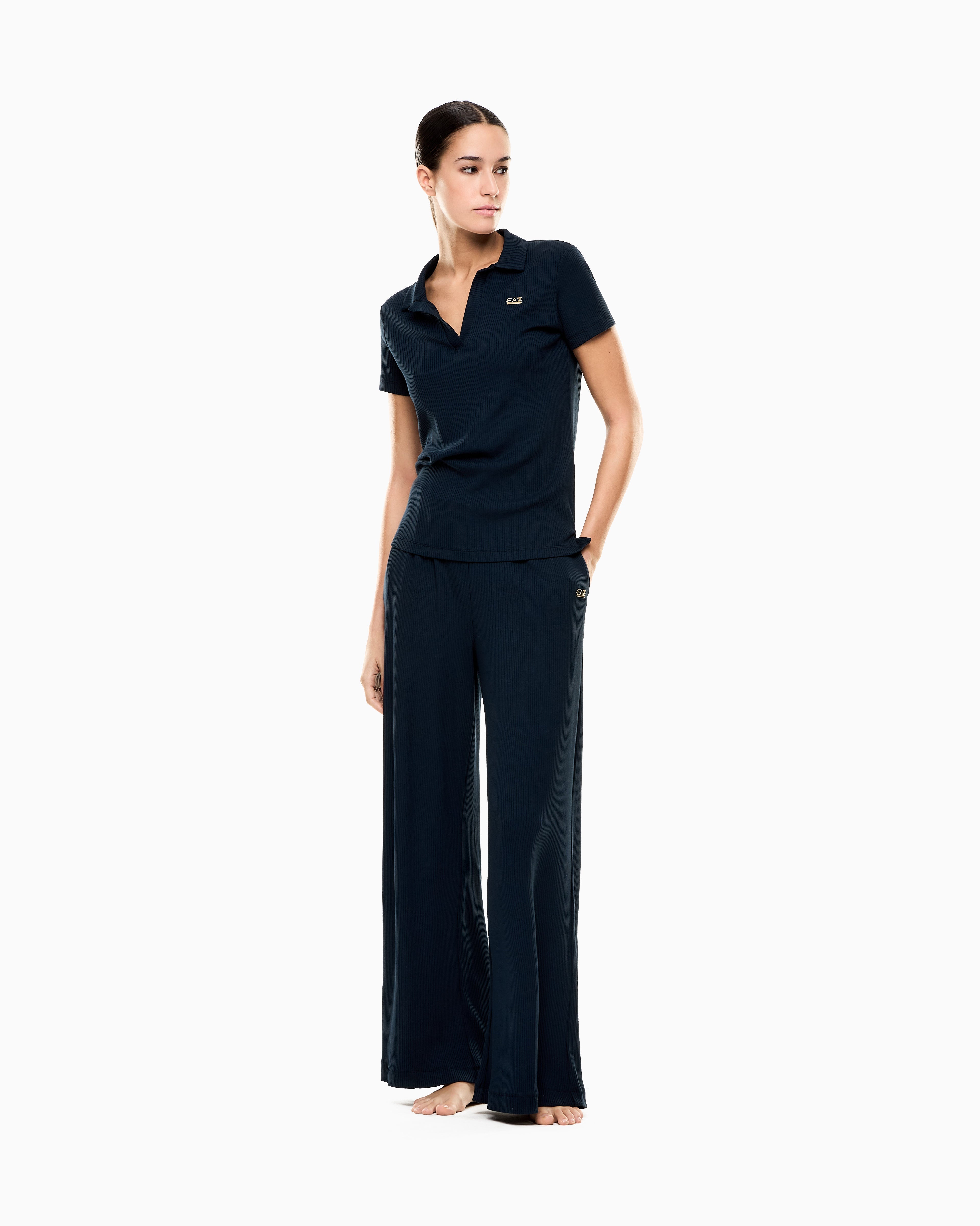 Womens Costa Ribbed Short Sleeve Tshirt