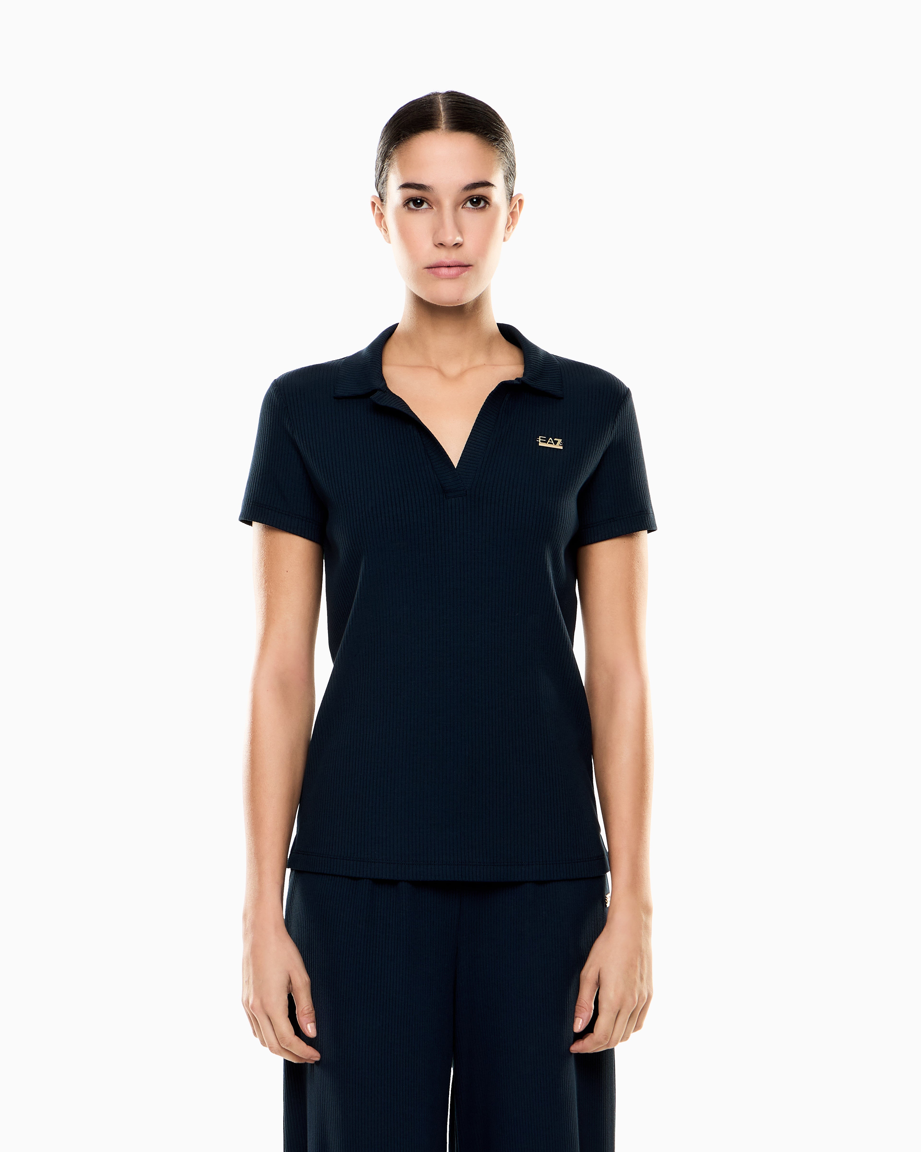 Womens Costa Ribbed Short Sleeve Tshirt