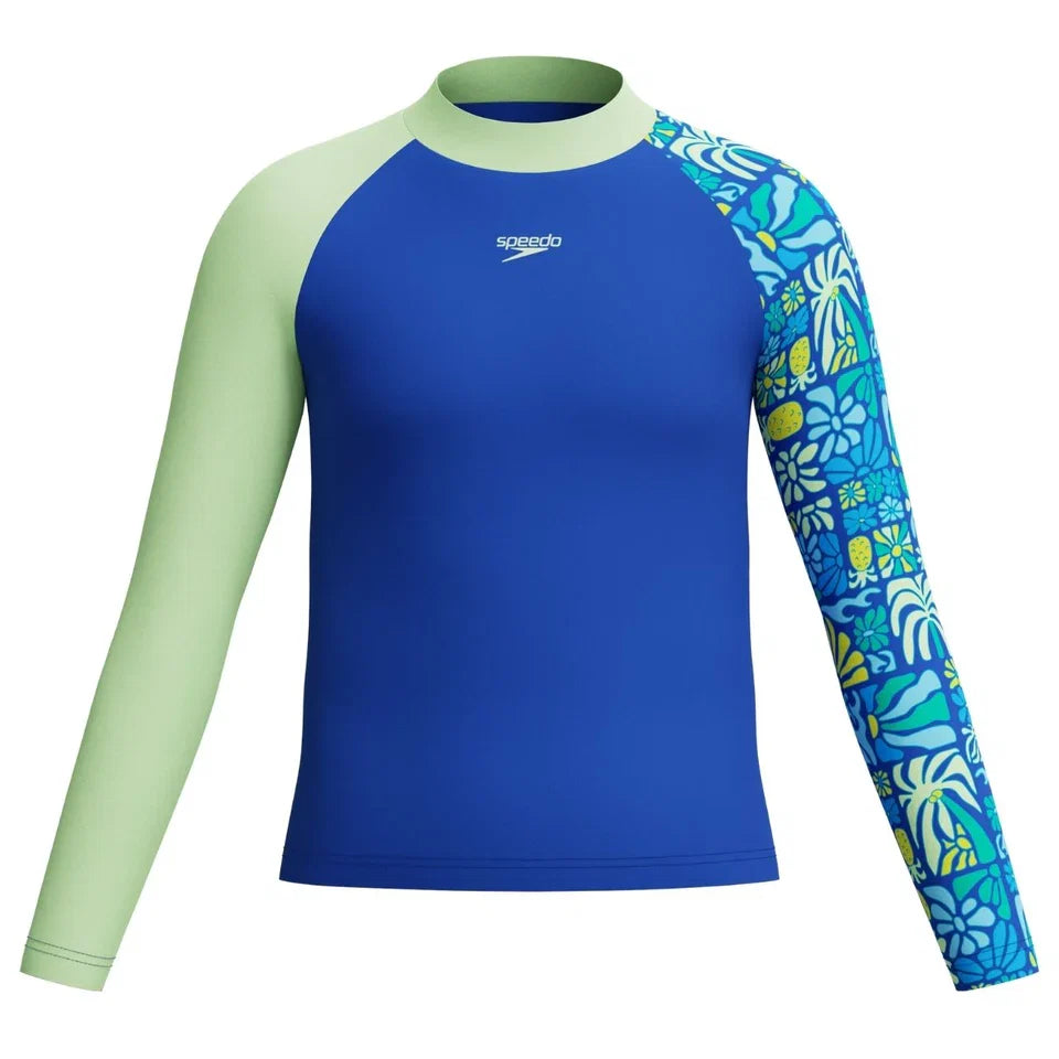 Junior Long Sleeve Print Rash Guard