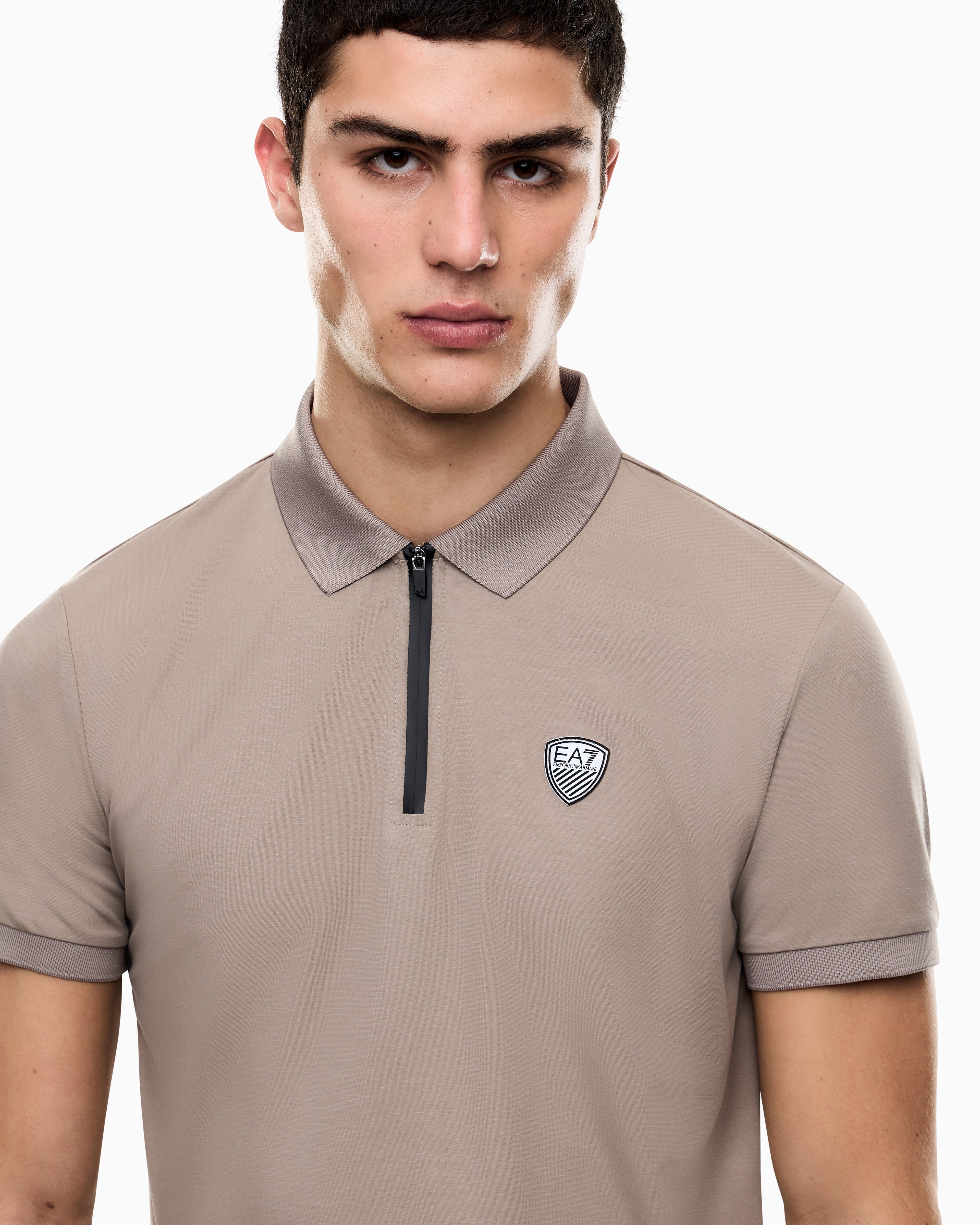 Mens Premium Shield Logo Polo