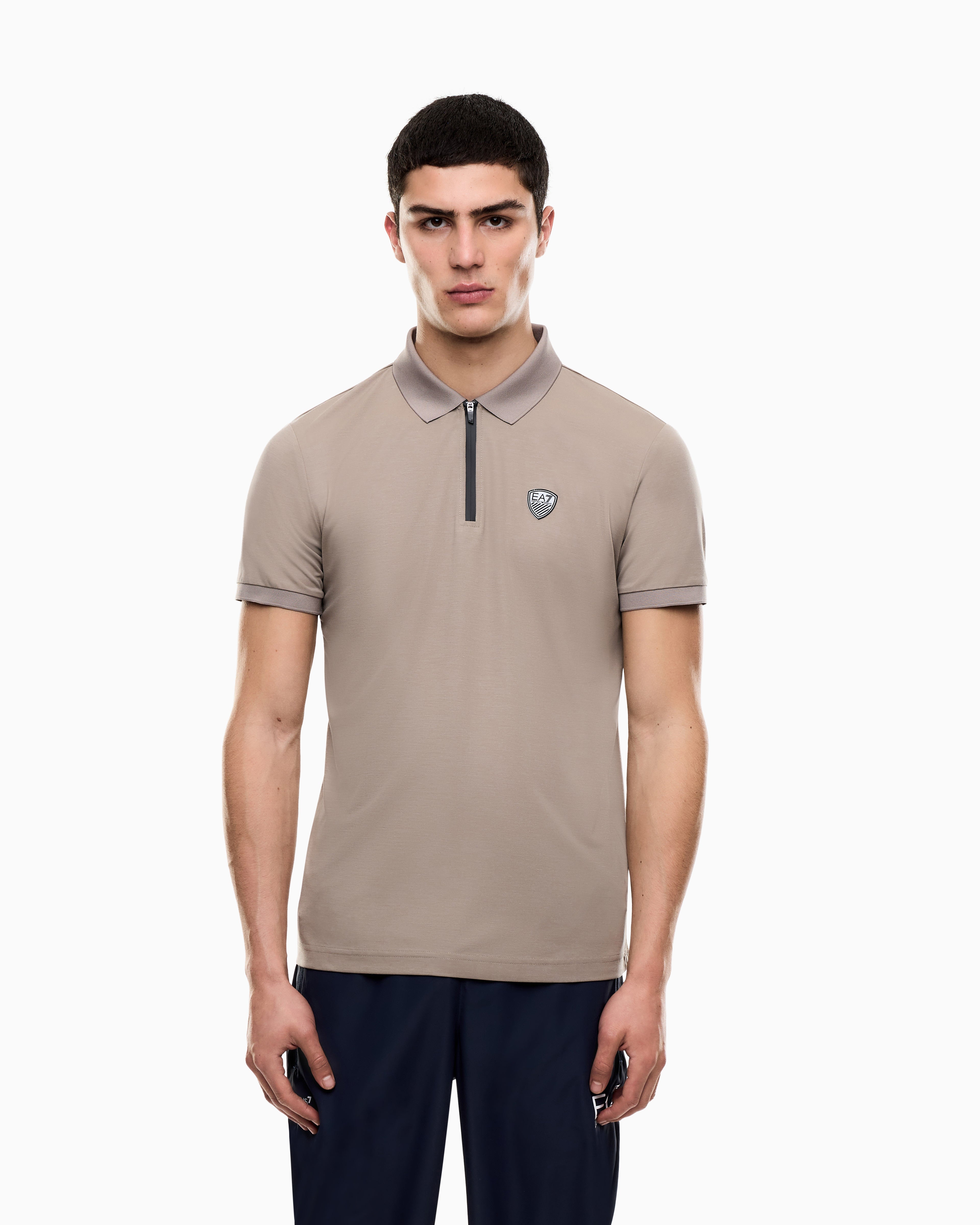 Mens Premium Shield Logo Polo
