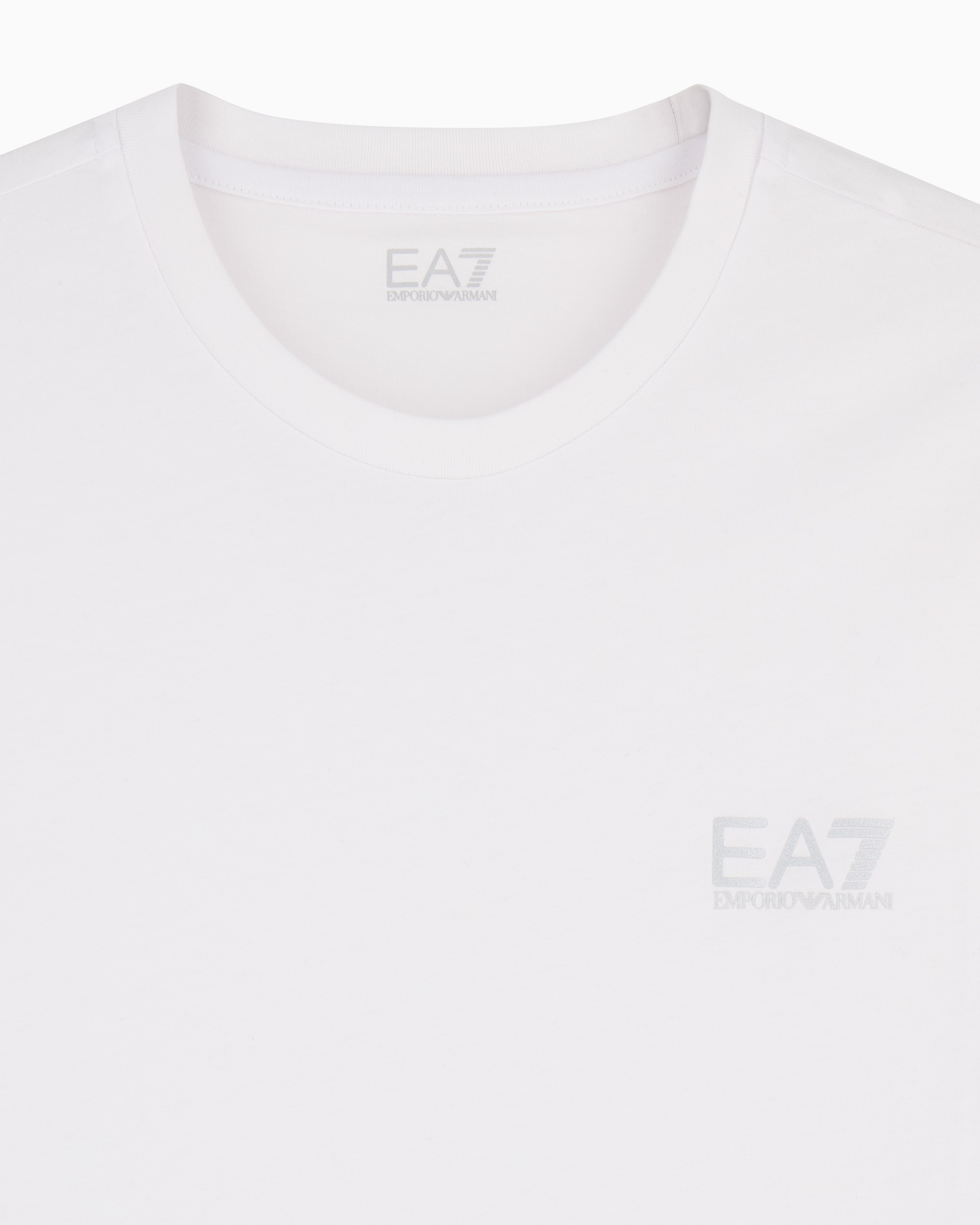 Mens Train Core Identity Small Gold Logo Short Sleeve