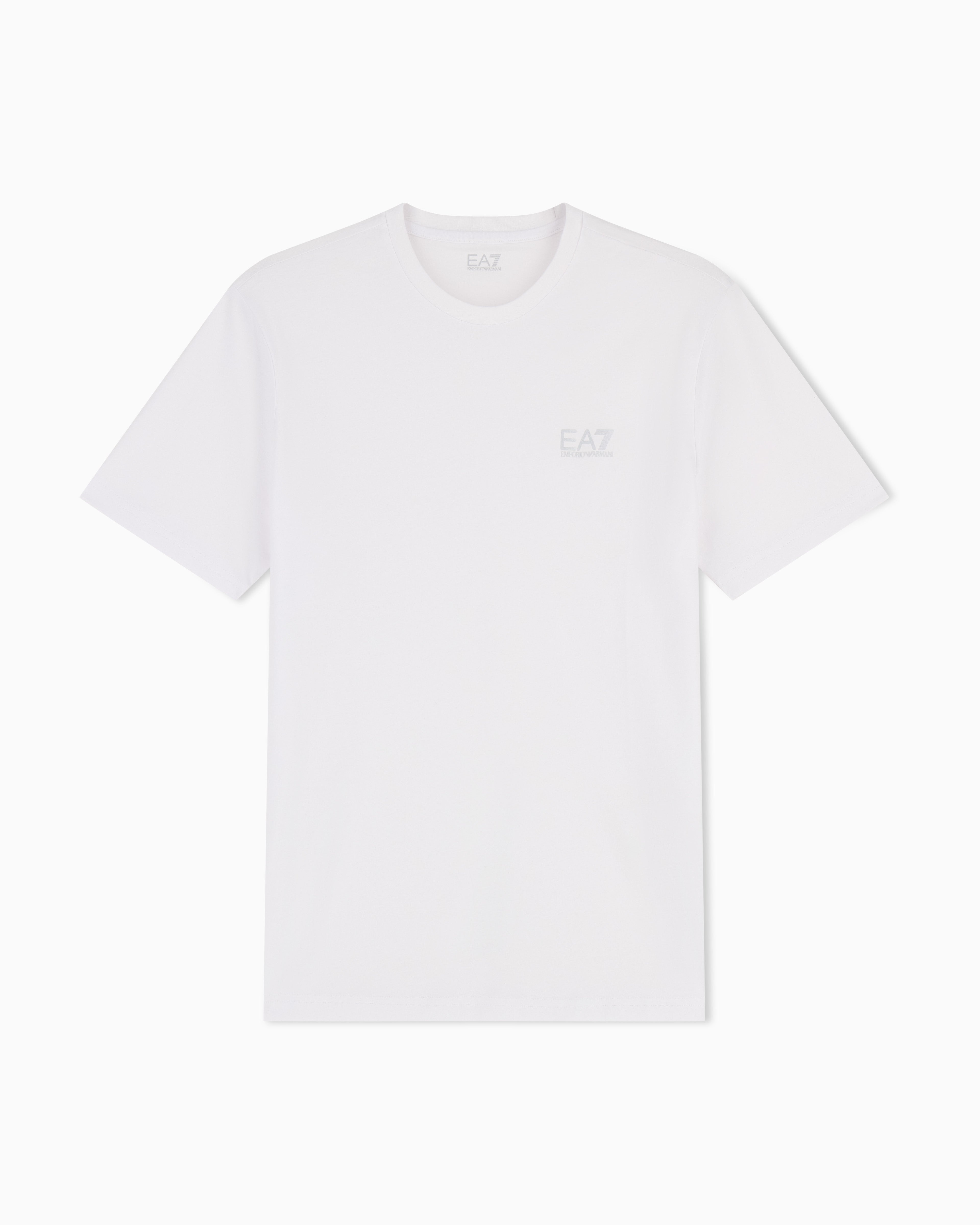 Mens Train Core Identity Small Gold Logo Short Sleeve