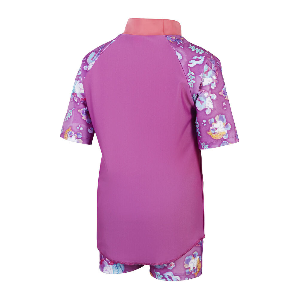 Girls Digital Short Sleeve Rash Top Set