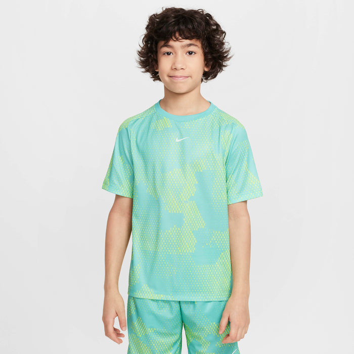 Boys Performance Dri-Fit All Over Print Short Sleeve T-Shirt
