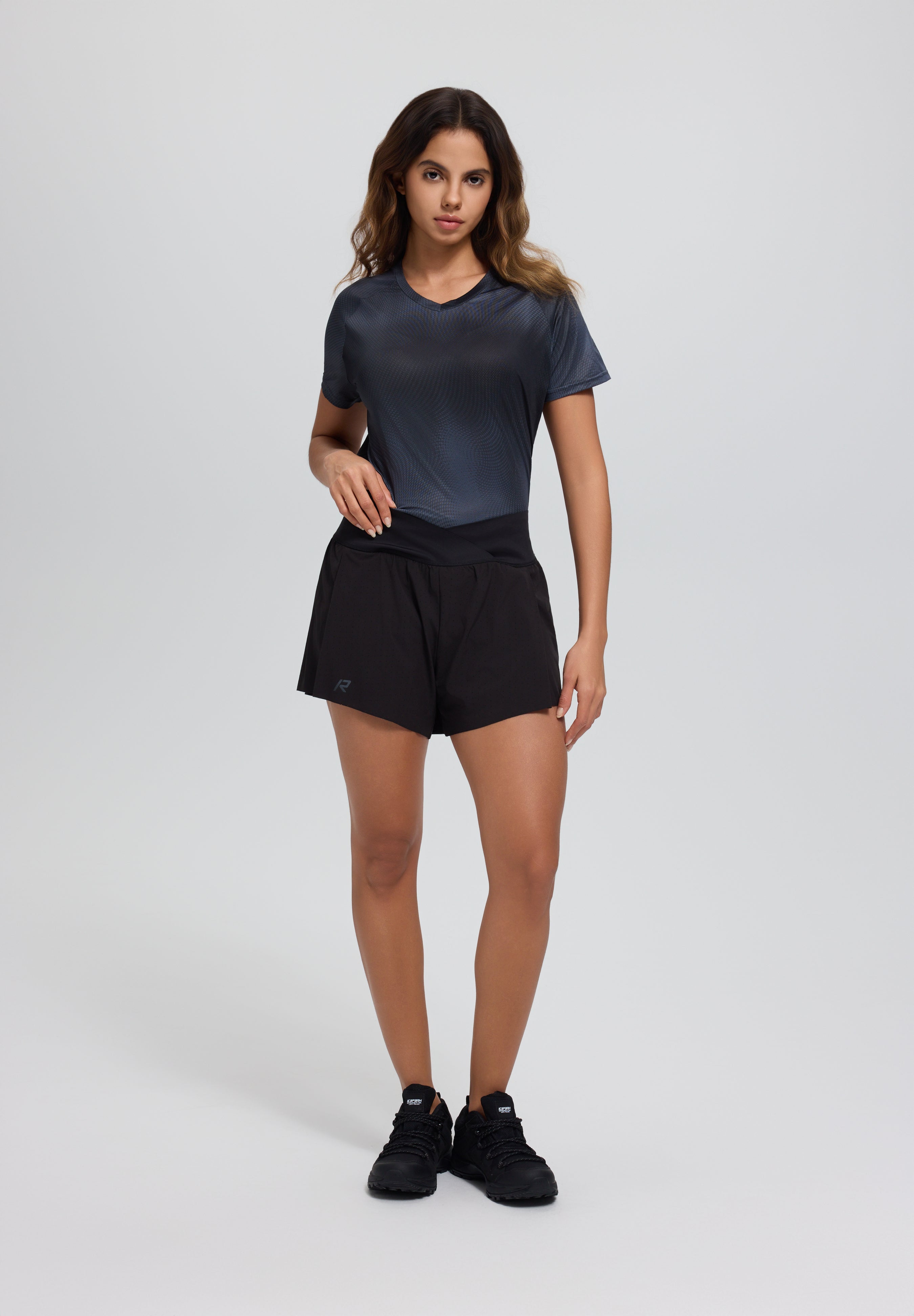 Womens Running Manula Cross Waistband Short