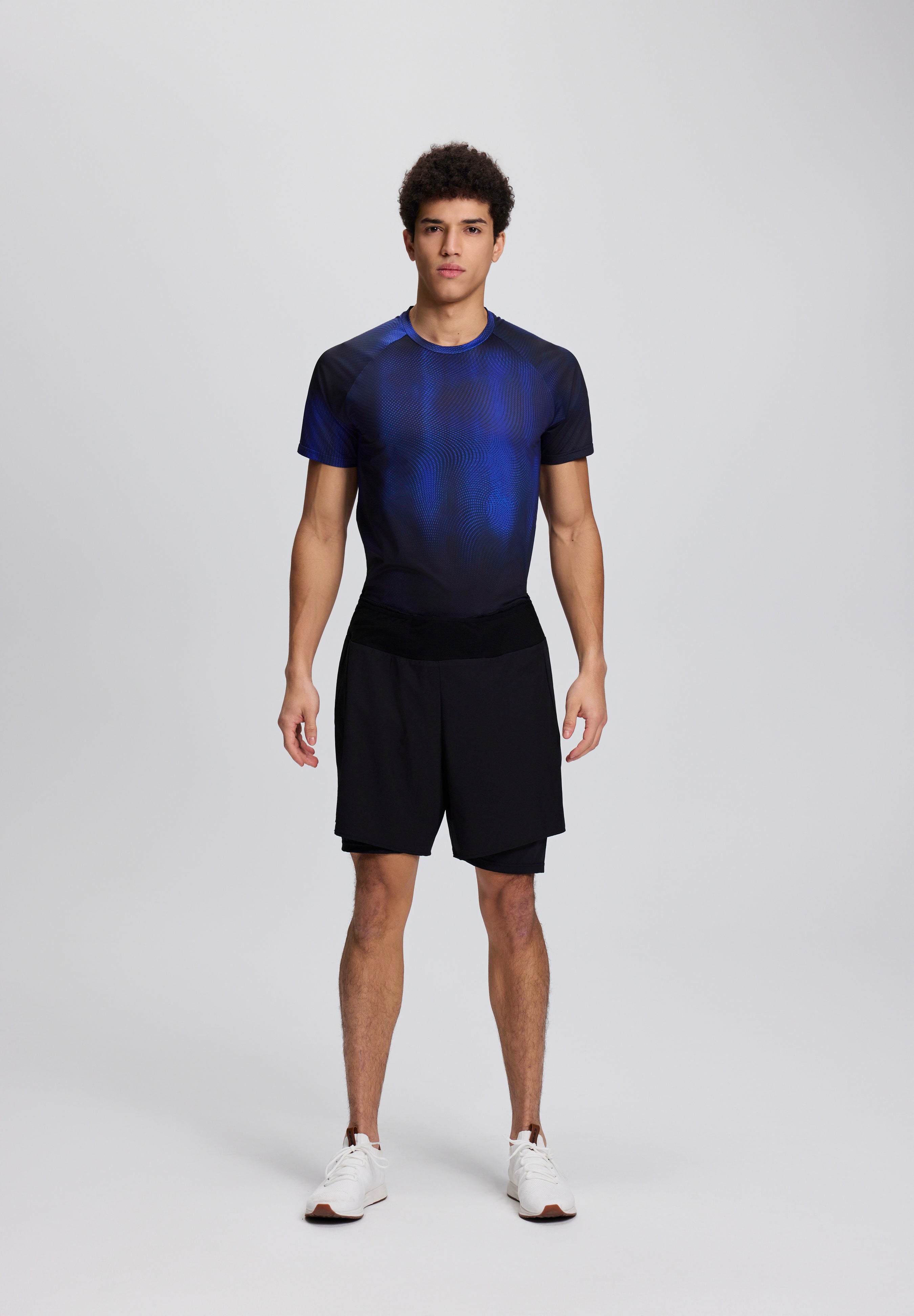 Mens Muska 2 in 1 7 Inch Short