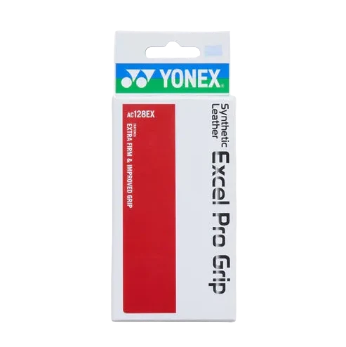 Badminton Synthetic Leather Excel Pro Grip White