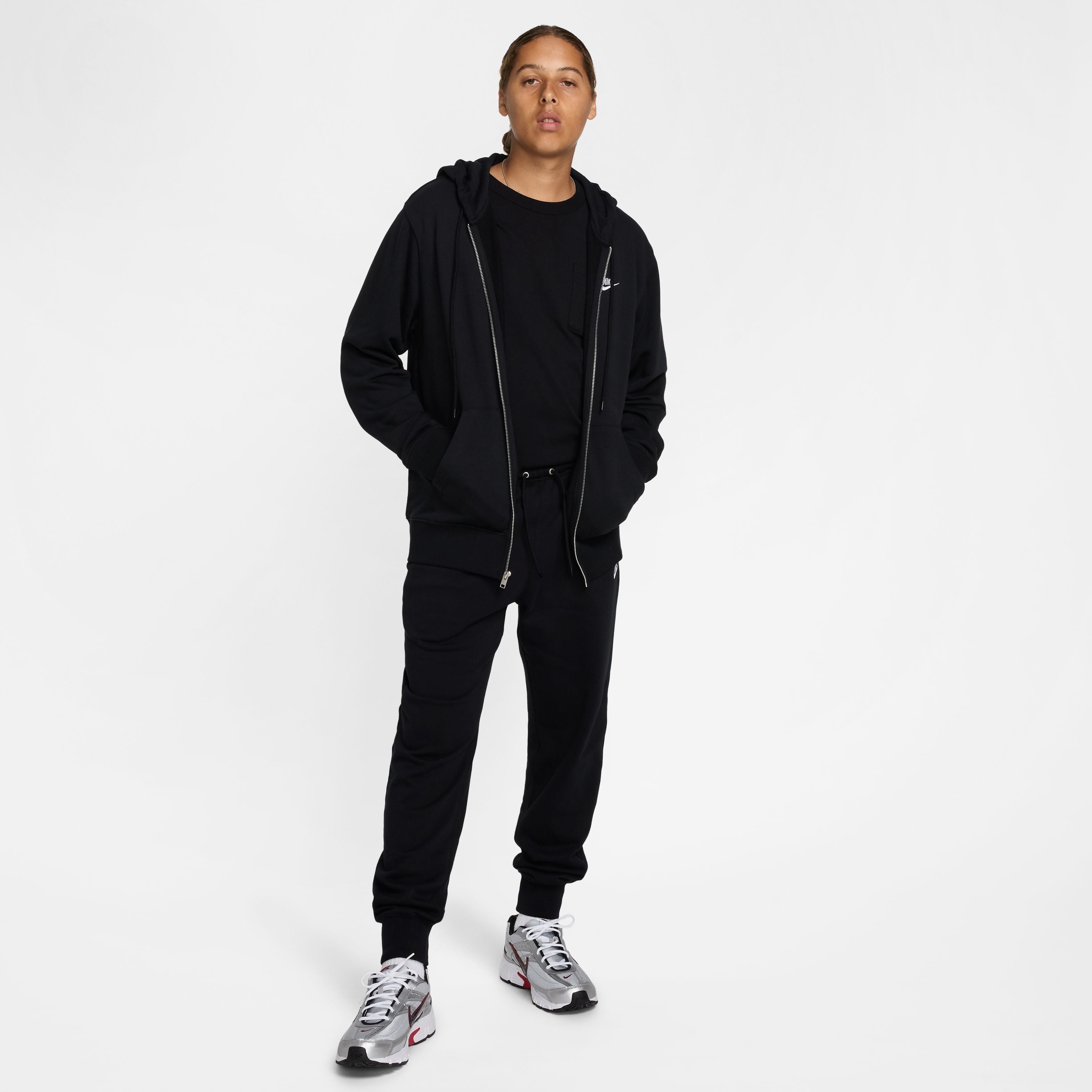 Mens Sportswear Club French Terry Open Jogger