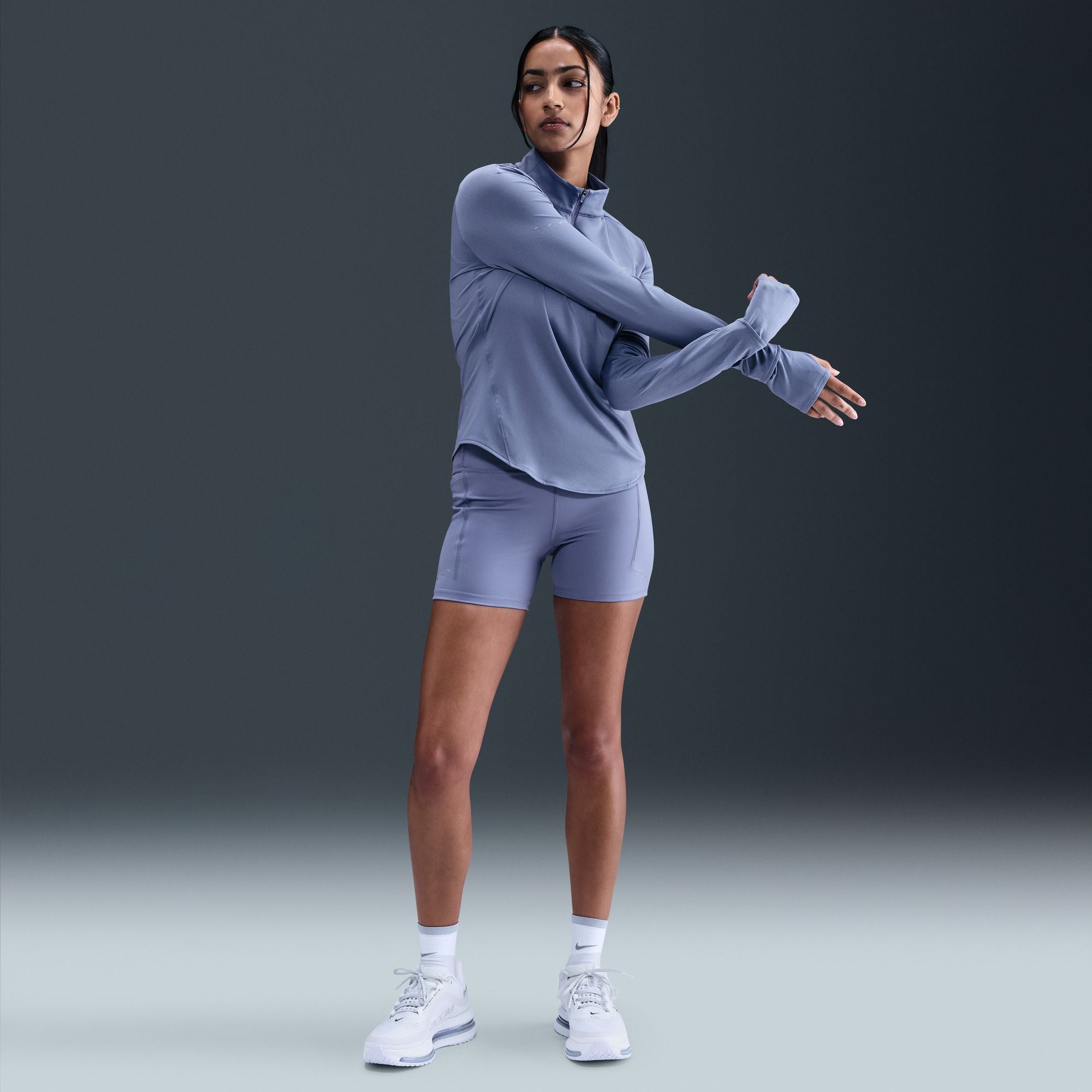 Womens Nike Swift Dri Fit UV Halfzip Top