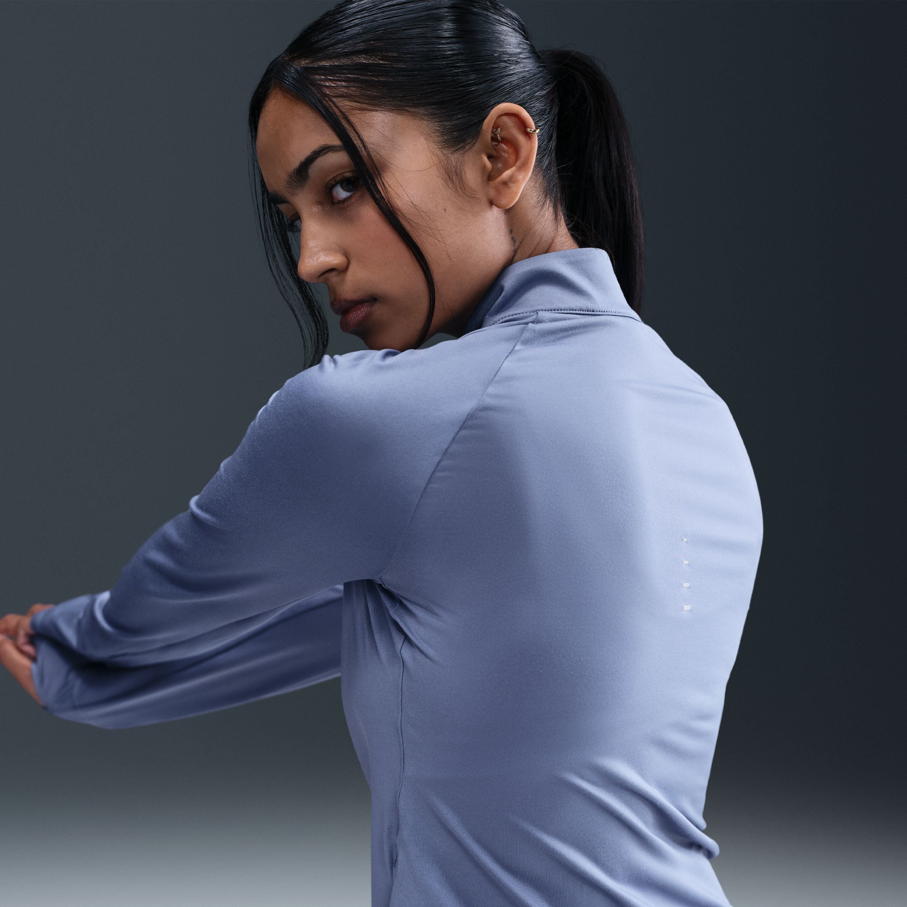 Womens Nike Swift Dri Fit UV Halfzip Top
