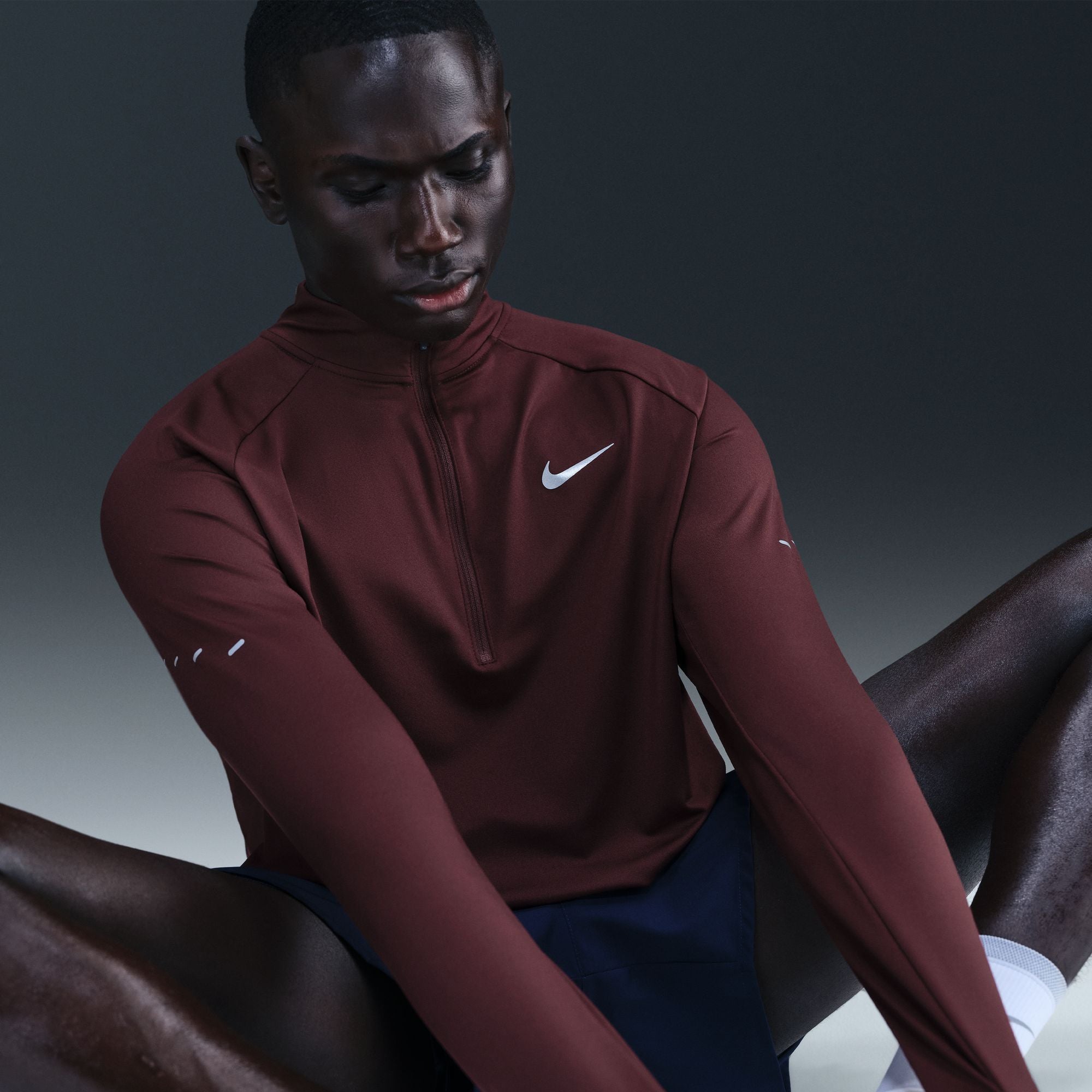 Mens Dri-Fit Stride Half Zip Midlayer