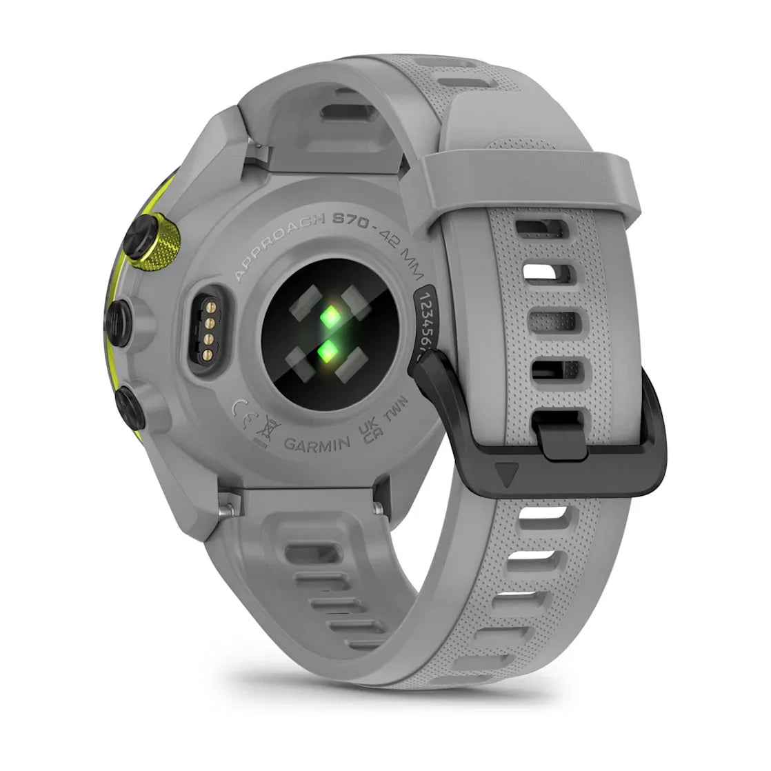 Approach S70 42Mm Black Ceramic Bezel Gray Band Golf Watch