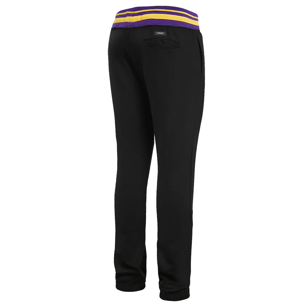 Mens Los Angeles Lakers Retro Classic Fleece Sweatpants