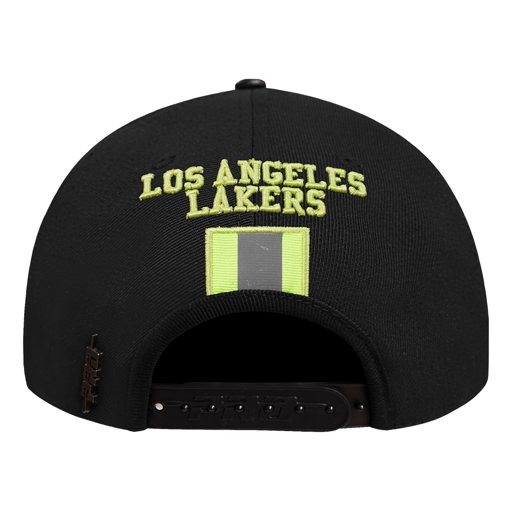 Mens Los Angeles Lakers Hi-Vis Snapback Cap