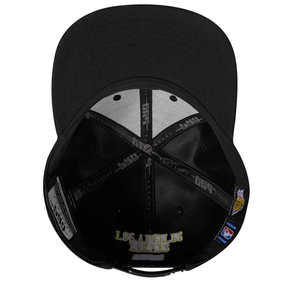 Mens Los Angeles Lakers Hi-Vis Snapback Cap