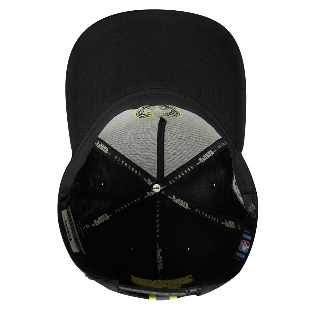 Mens Milwaukee Bucks Hi-Vis Snapback Cap