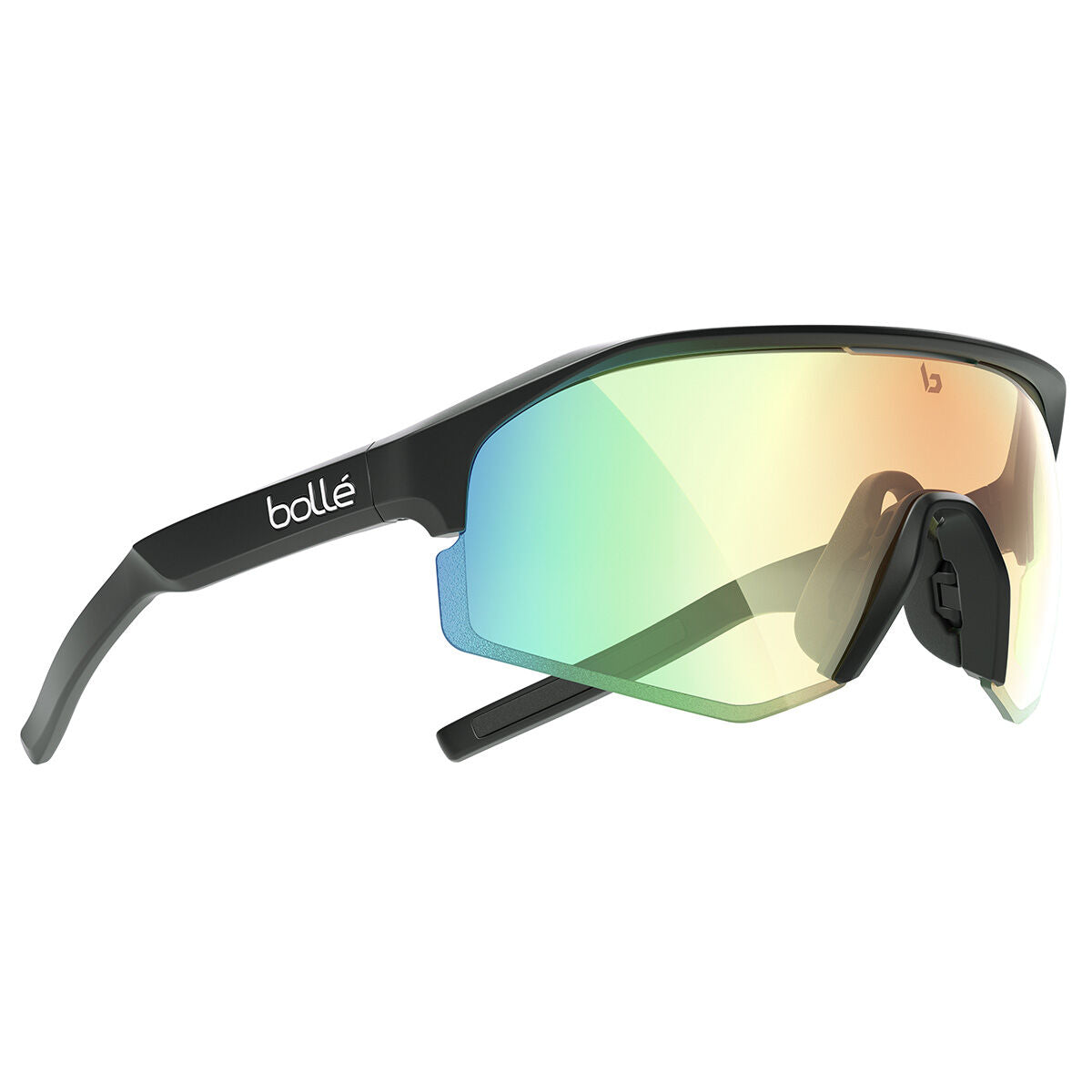 Lightshifter Black Matte Phantom Green Photochromic Sunglass