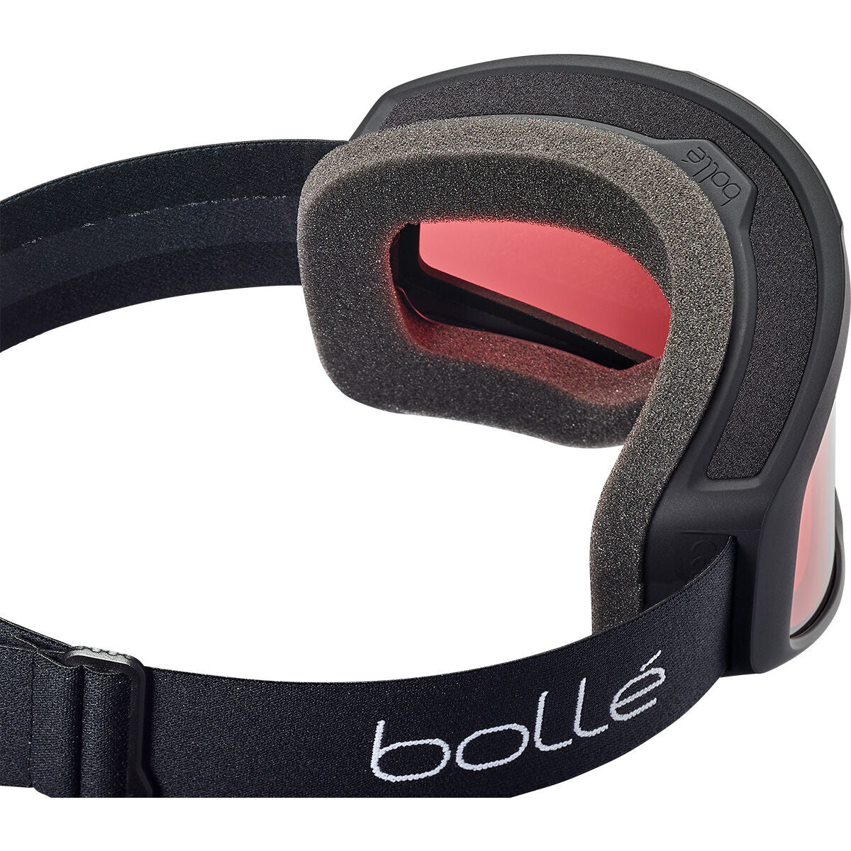 Bedrock Black Matte Vermillon Lens Ski Goggle