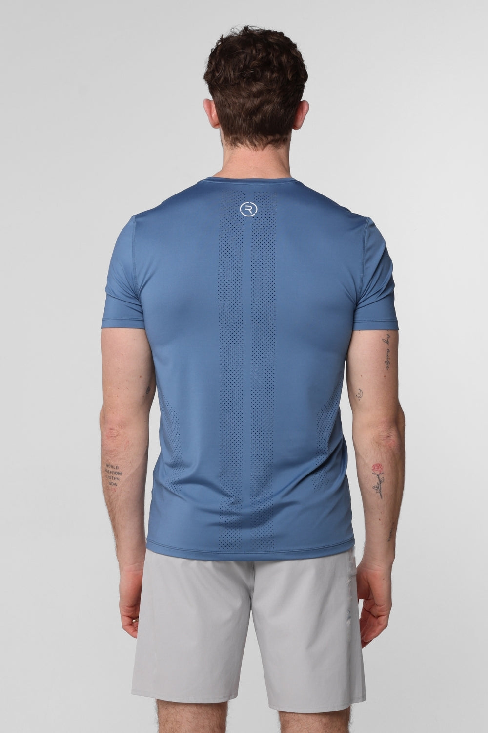 Mens Braan Lasercut Back Short Sleeve T-Shirt