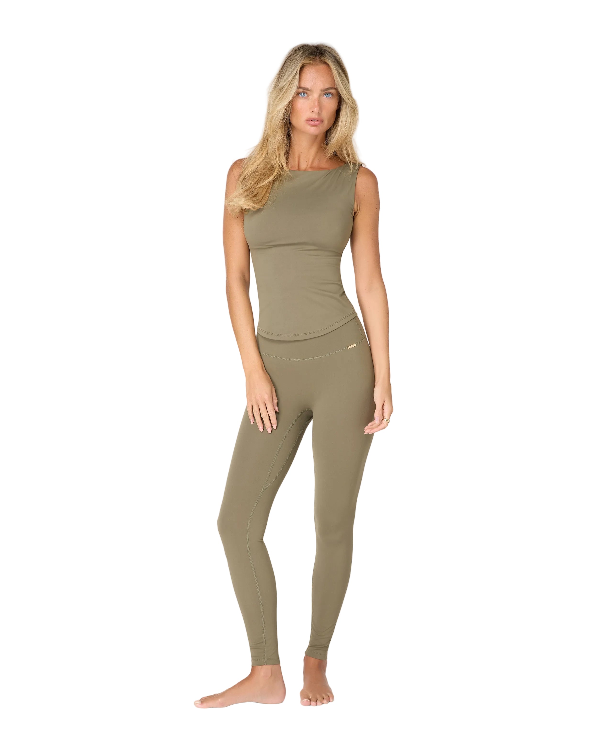 Womens Yoga Karolina Boatneck Tank Top