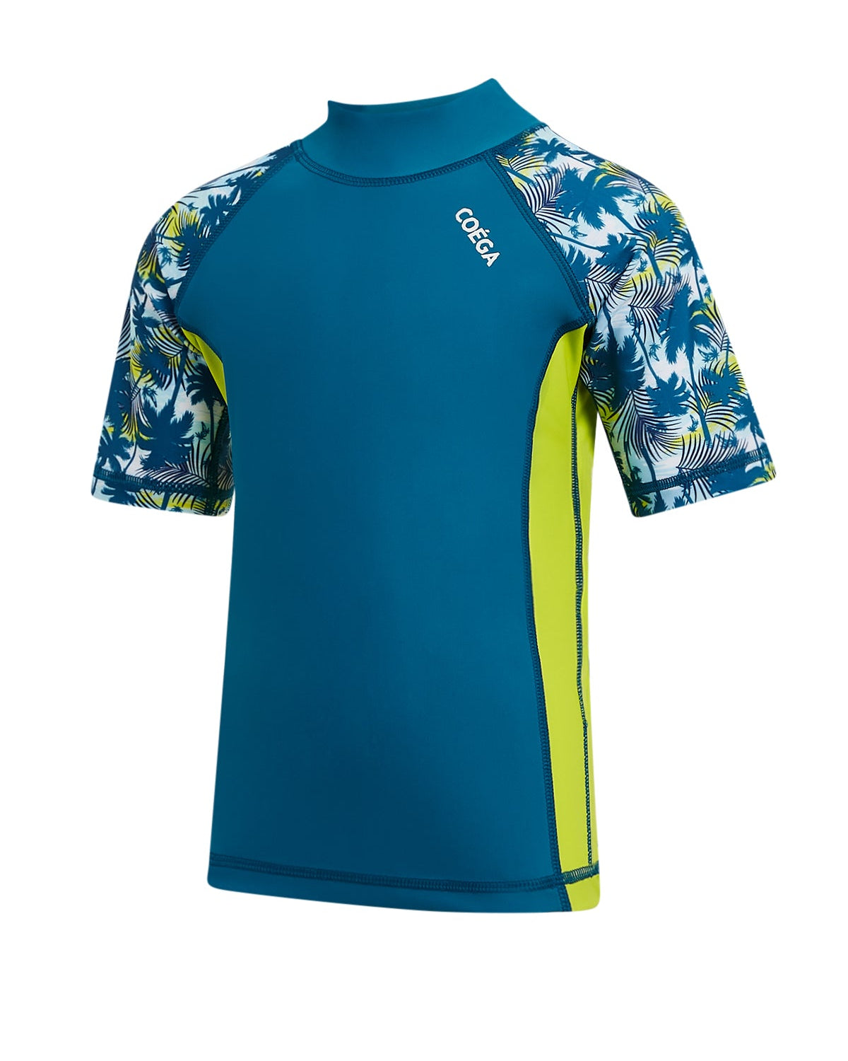 Boys Printed Palms Short Sleeve RashGuard