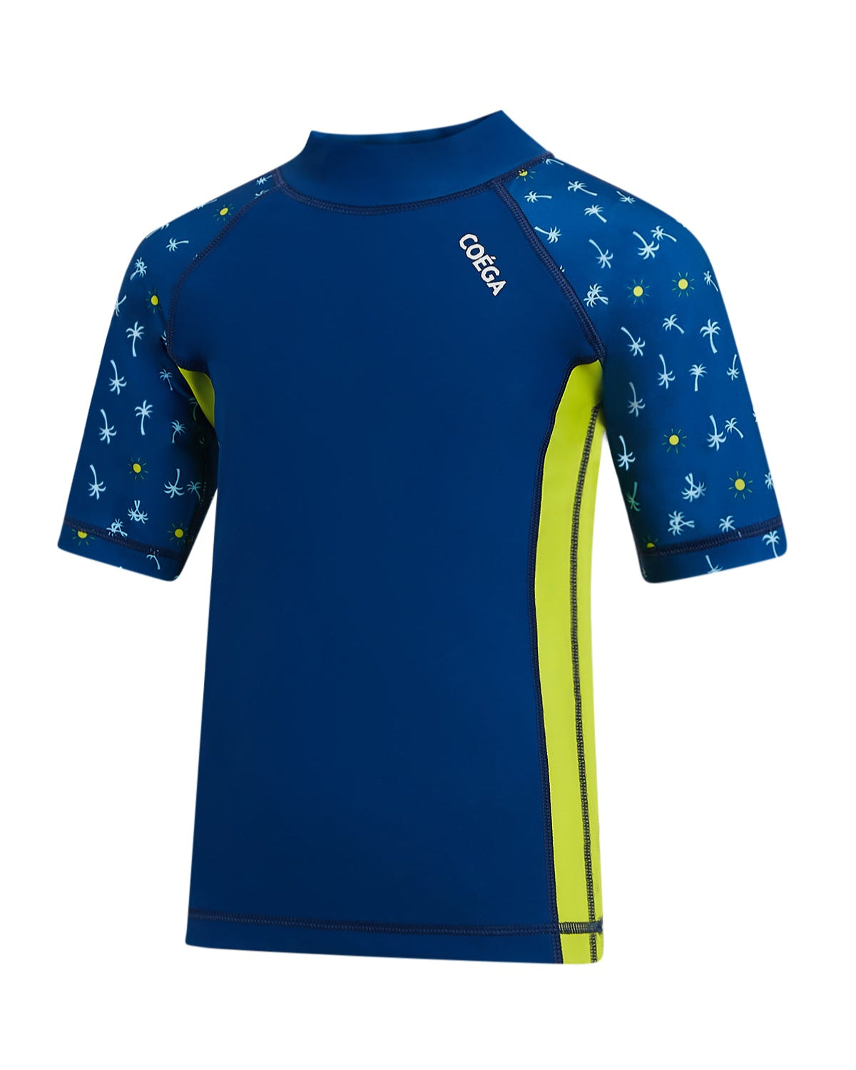 Boys Printed Sunny Palms Short Sleeve Rashguard
