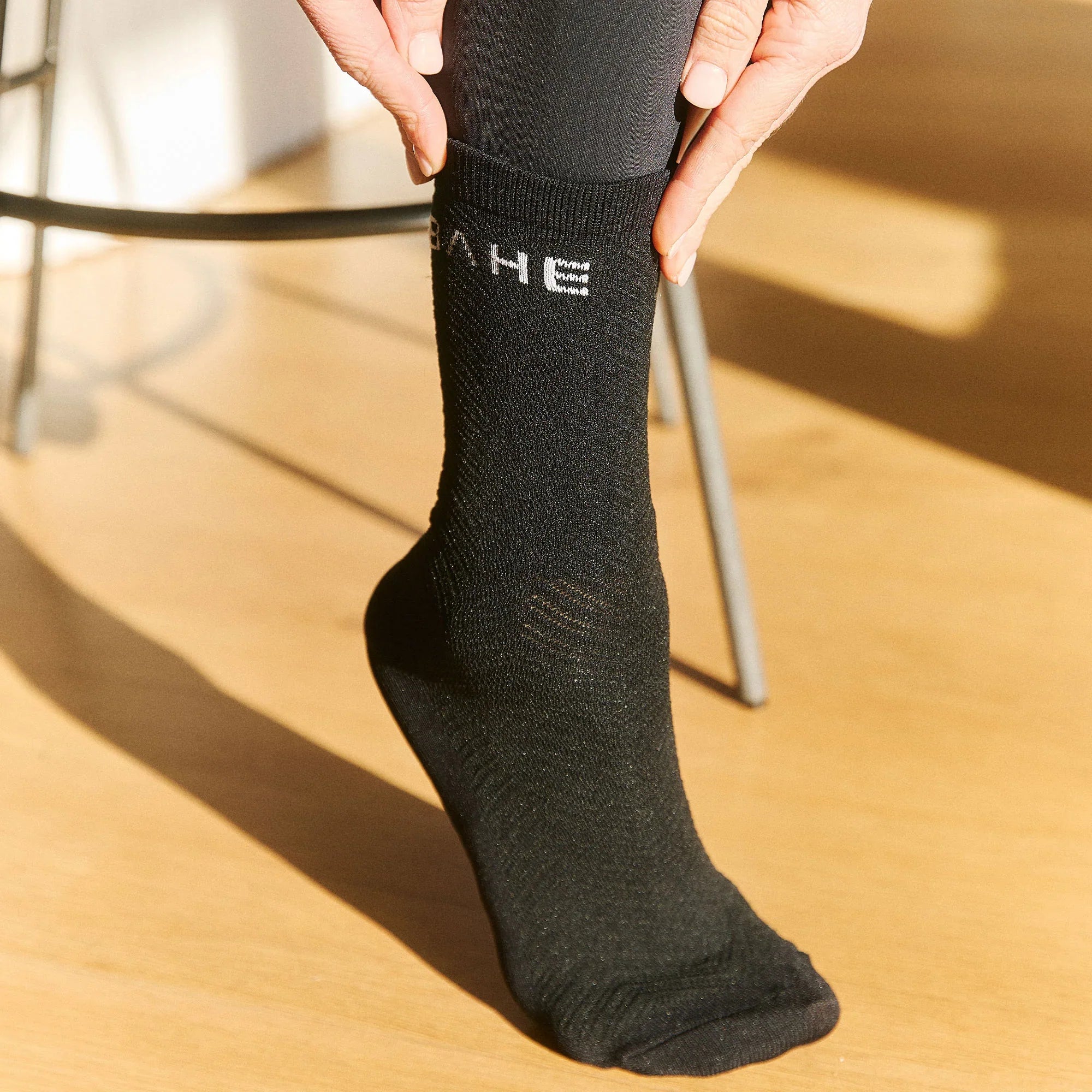 2 Pack Studio Grippy Crew Yoga Socks