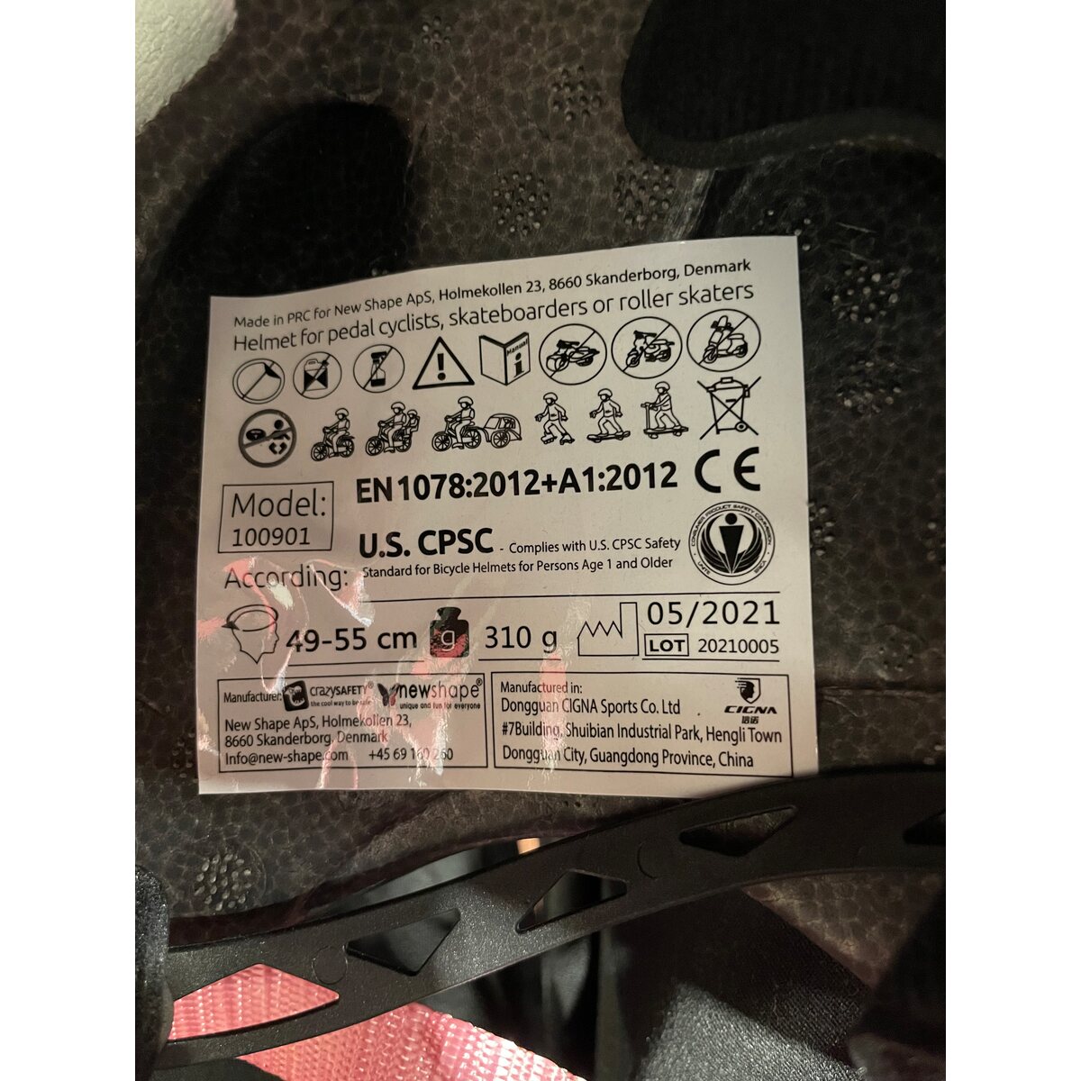 Zebra Bicycle Kids Helmet