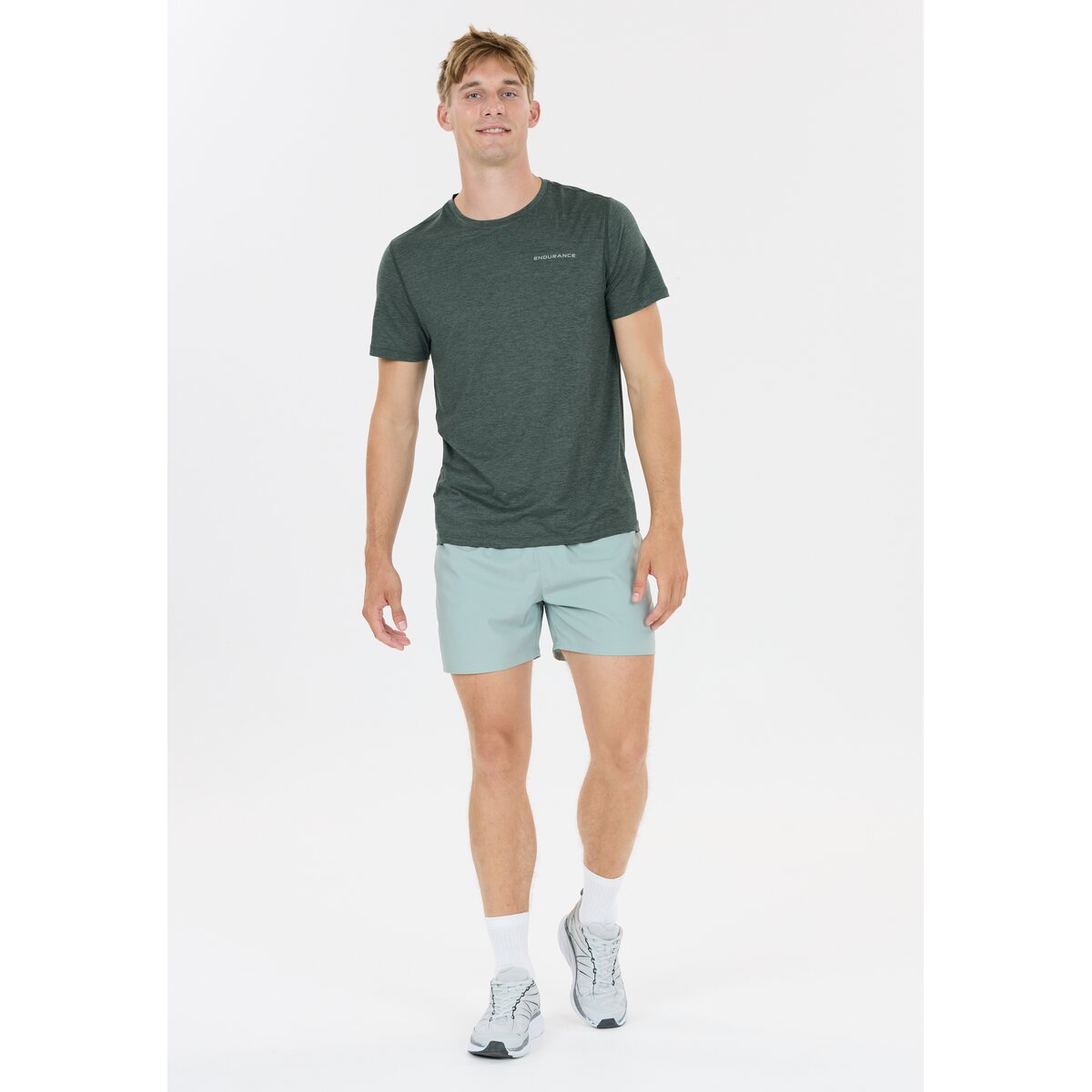 Mens Abdon Melange Short Sleeve T-Shirt